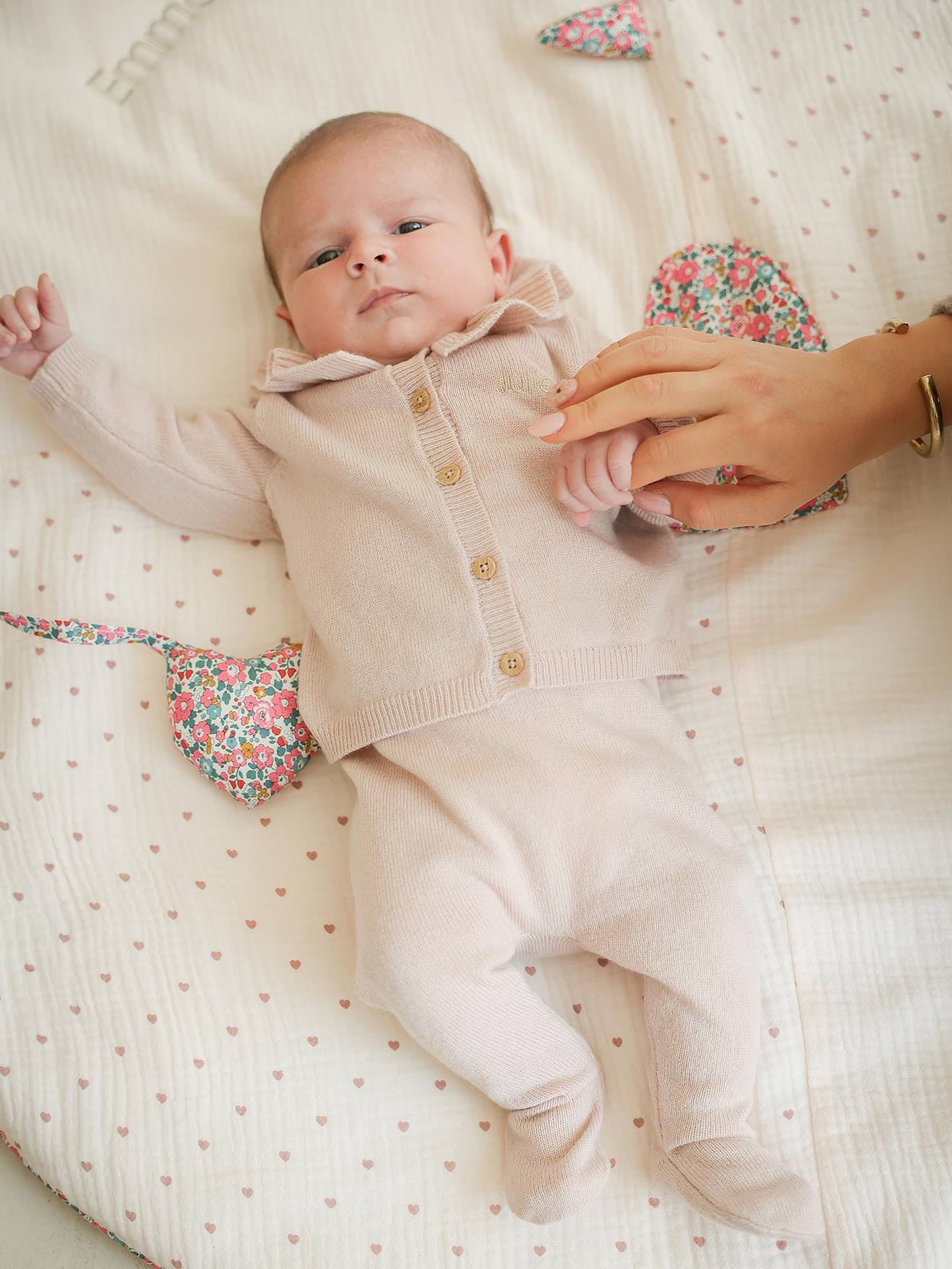 Thumbnail - Baby-Set aus Merinowolle & Kaschmir