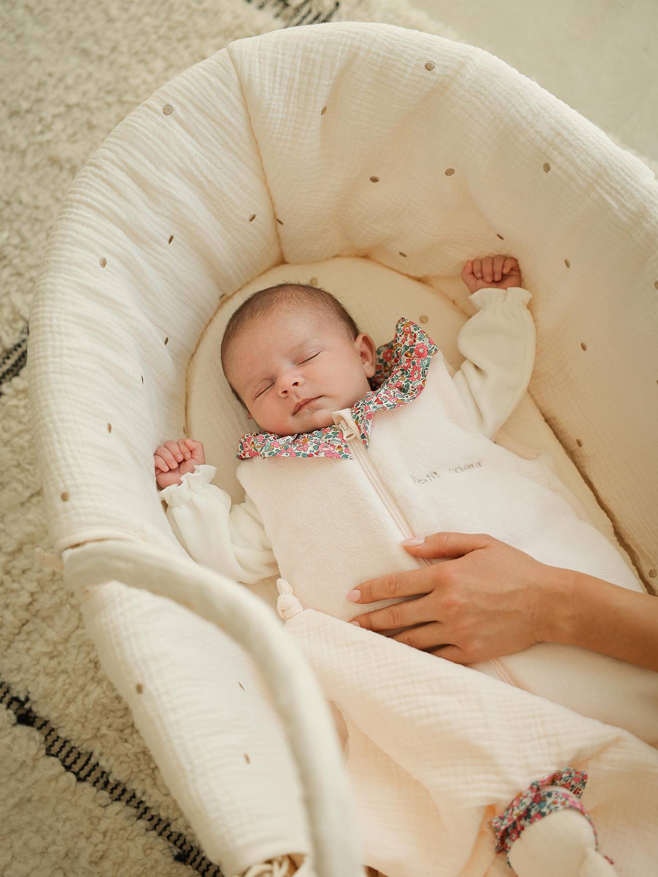 Thumbnail - Baby Winterschlafsack mit abnehmbaren Ärmeln aus Polarfleece ENVIE DE FRAISE TOG 2