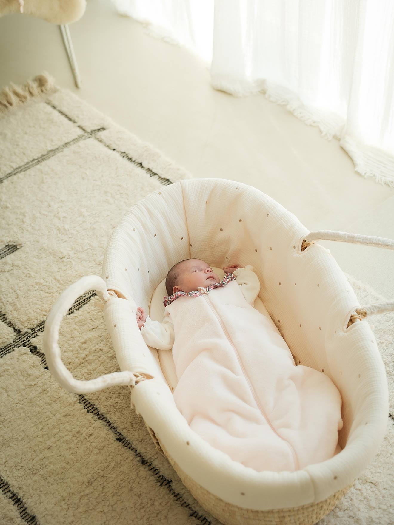 Thumbnail - Baby Winterschlafsack mit abnehmbaren Ärmeln aus Polarfleece ENVIE DE FRAISE TOG 2