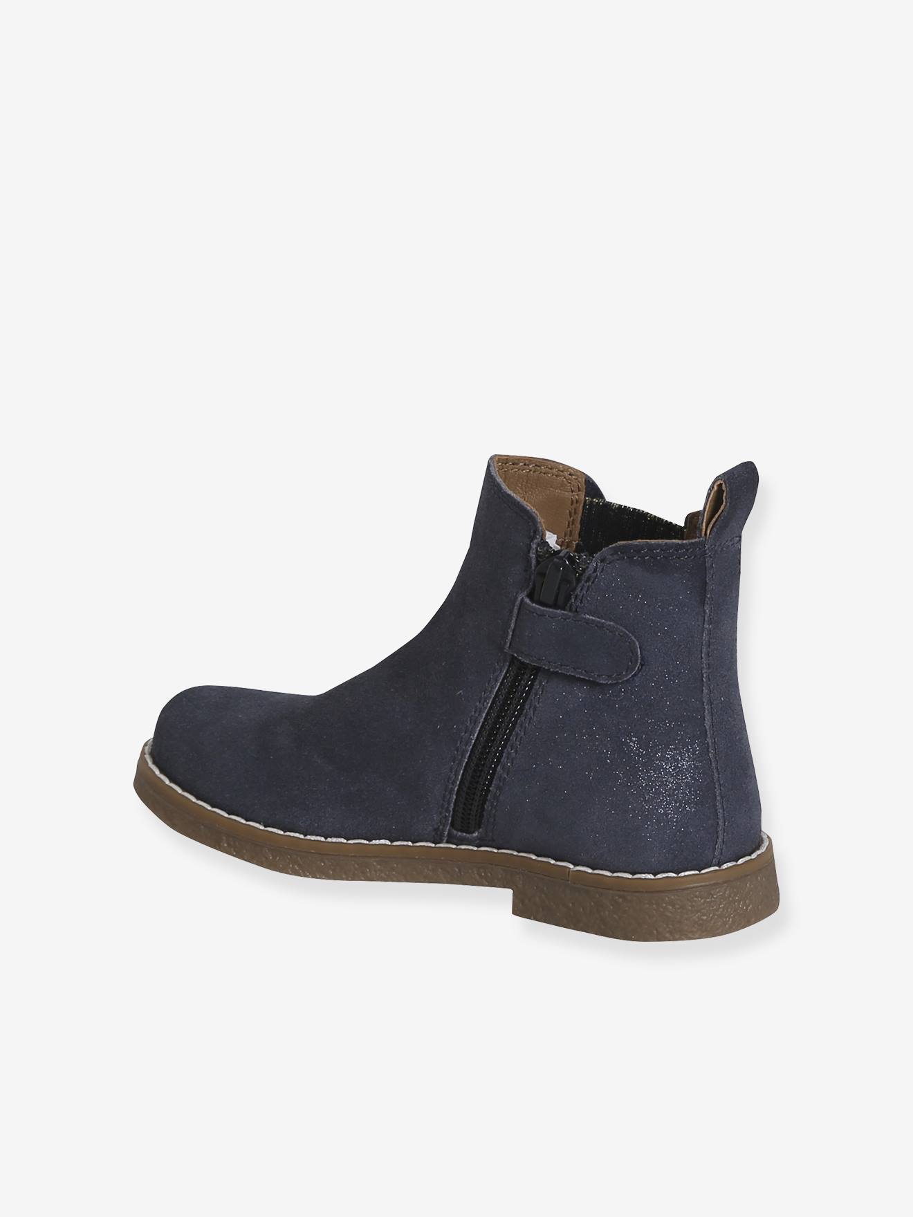 Thumbnail - Mädchen Lederboots mit Zier-Einsatz