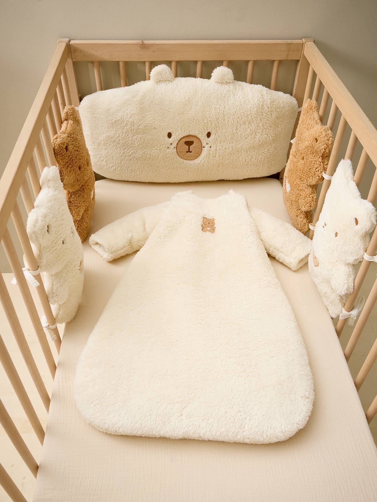 Thumbnail - Baby Winterschlafsack KLEINER BÄR mit abnehmbaren Ärmeln