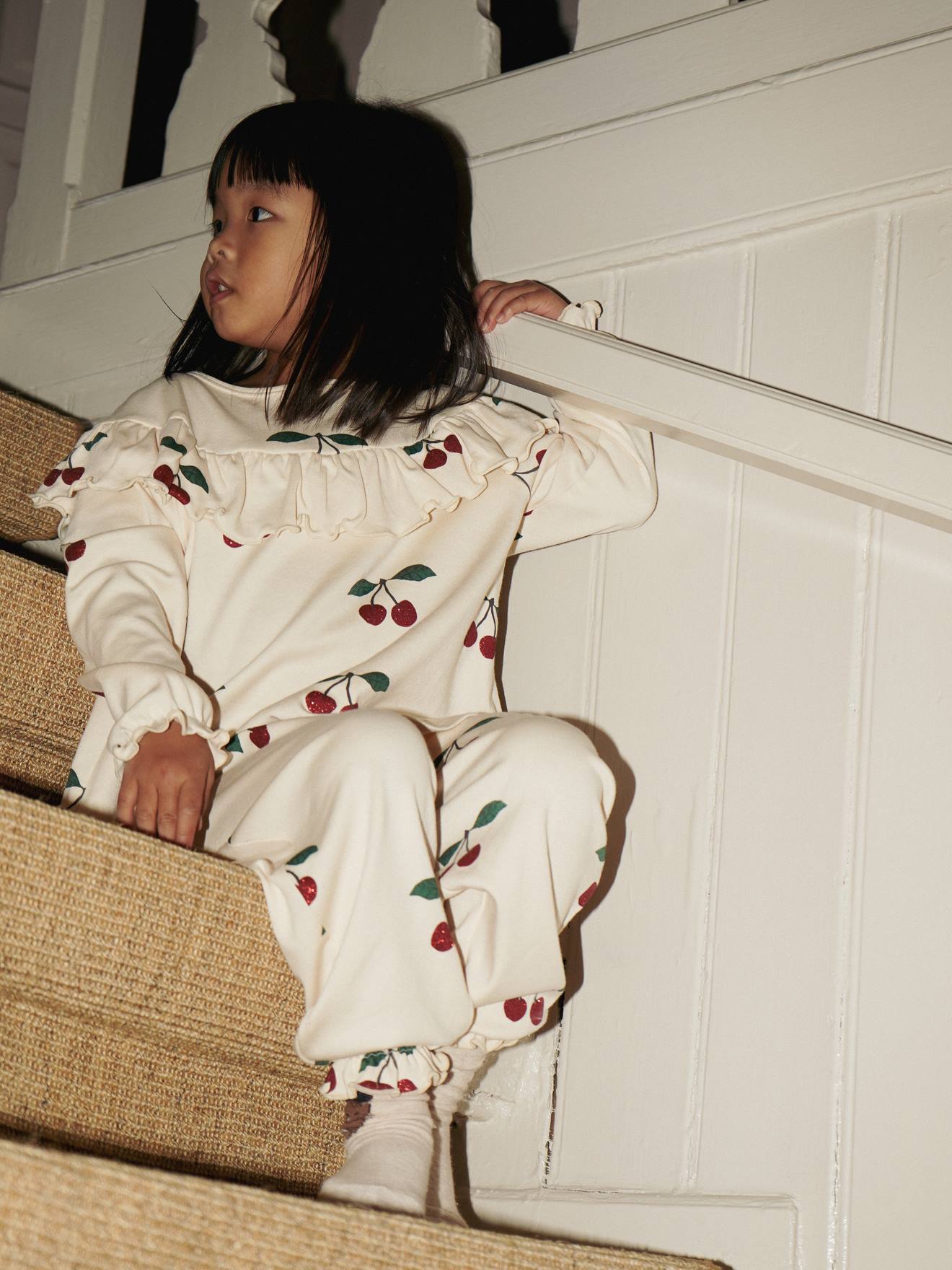 Thumbnail - Bluse mit Rüschen und Glitzerdetails Mädchen Konges Sløjd