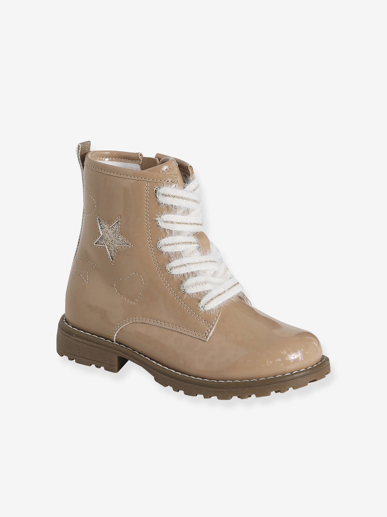 Boots mit Schnürung und Reißverschluss für Kinder