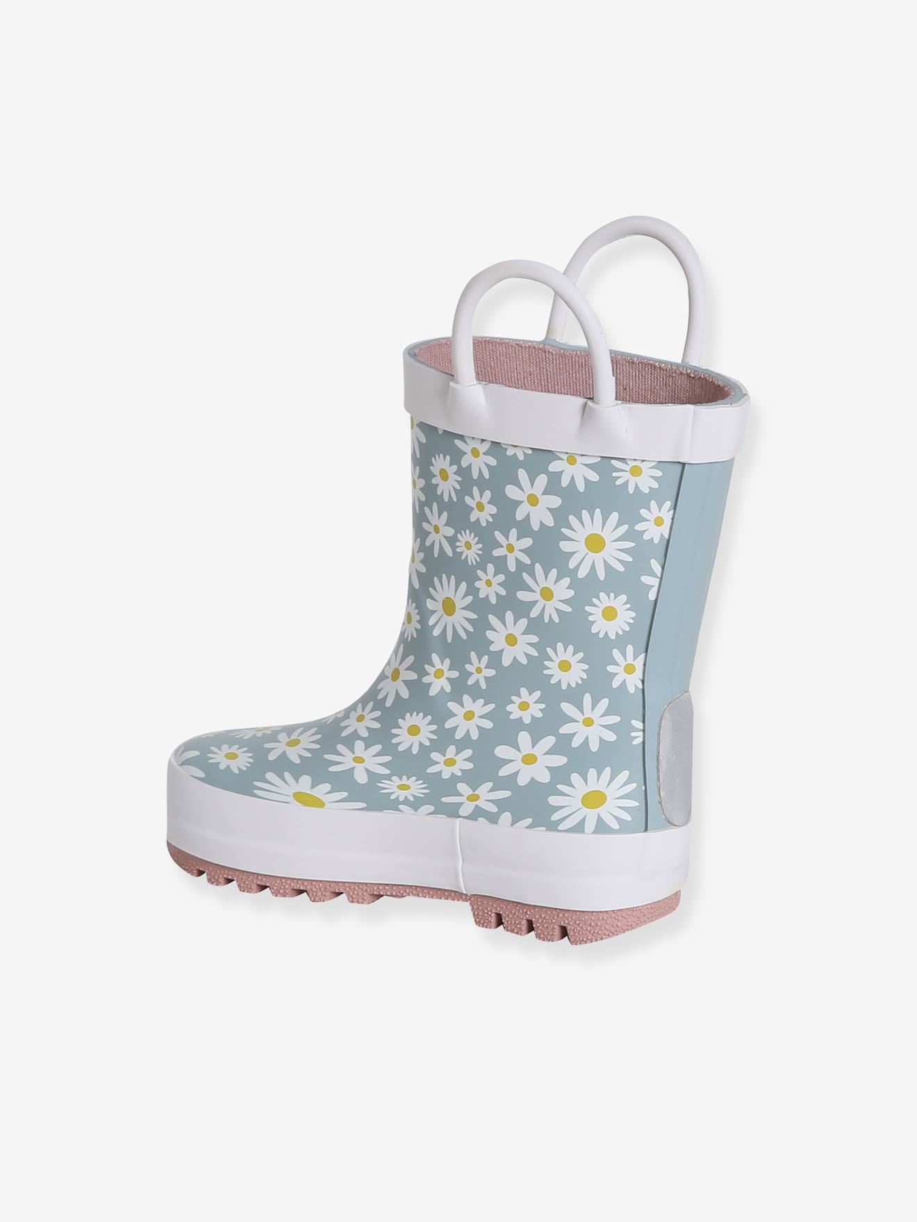 Thumbnail - Baby Gummistiefel BLUMEN mit Anziehtrick und Henkel zum Anziehen