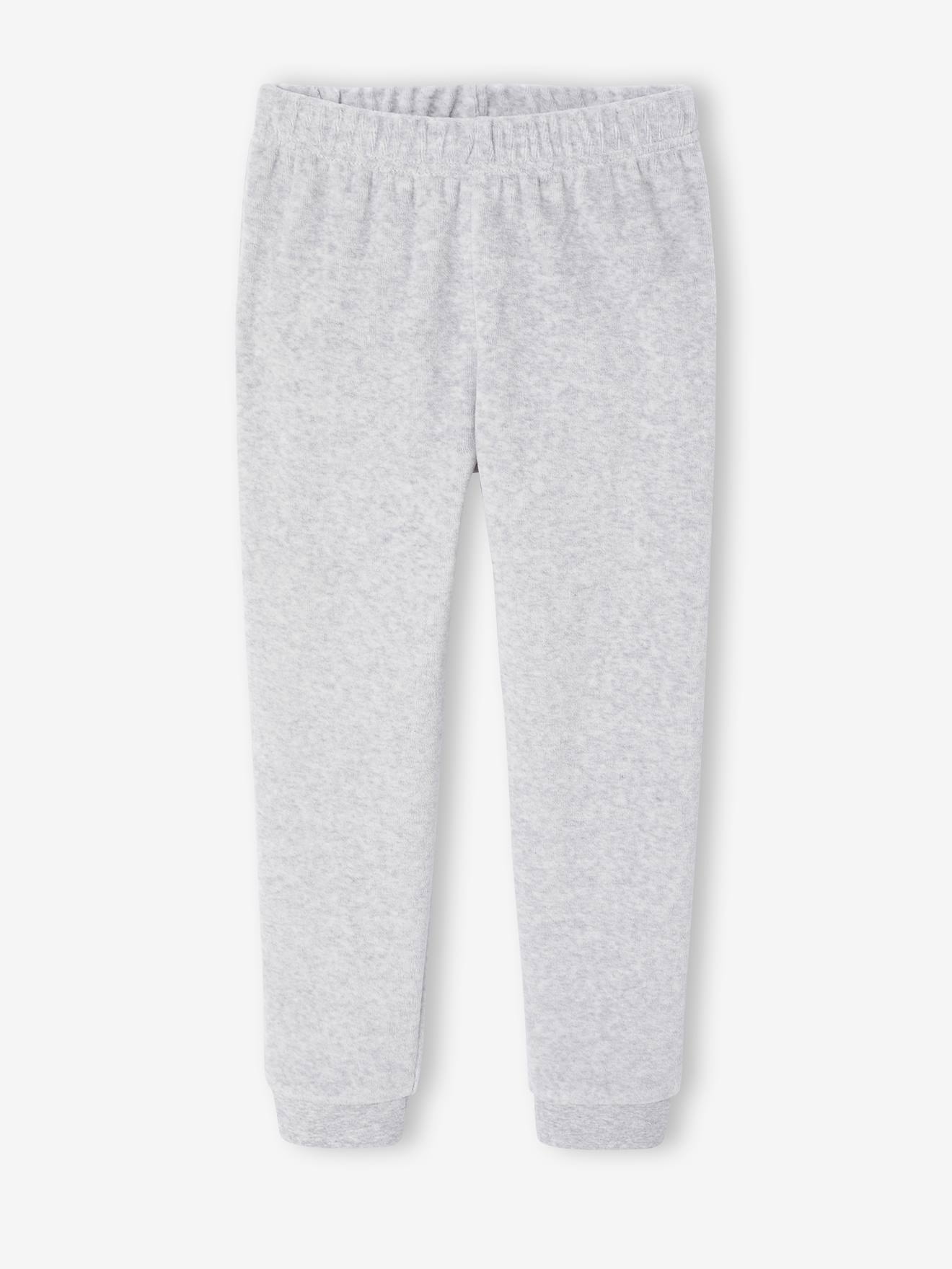 Thumbnail - Jungen Samt-Schlafanzug mit Bär und Recycling-Polyester
