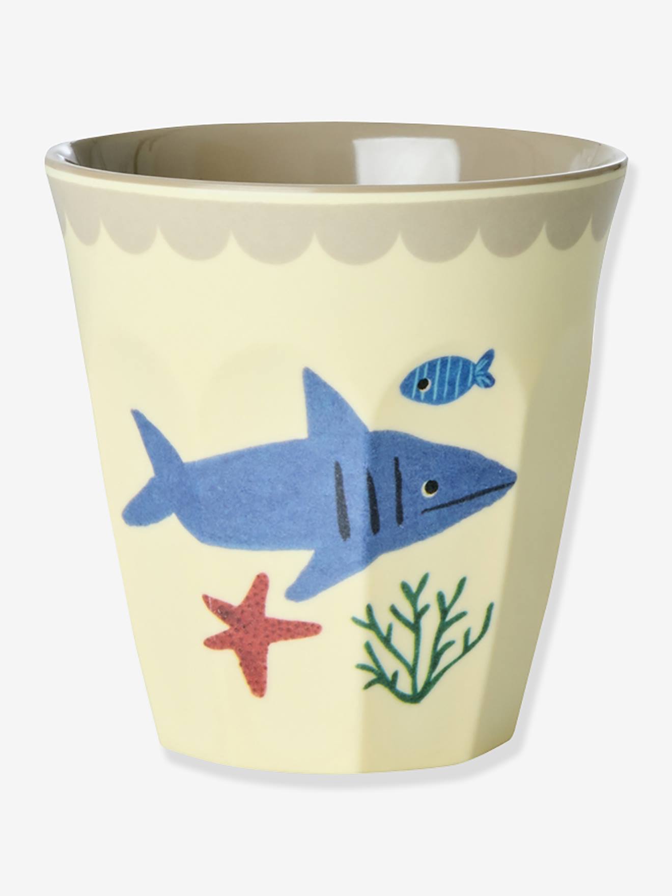 Thumbnail - 6er-Set kleine Melamin-Becher BLUE OCEAN rice