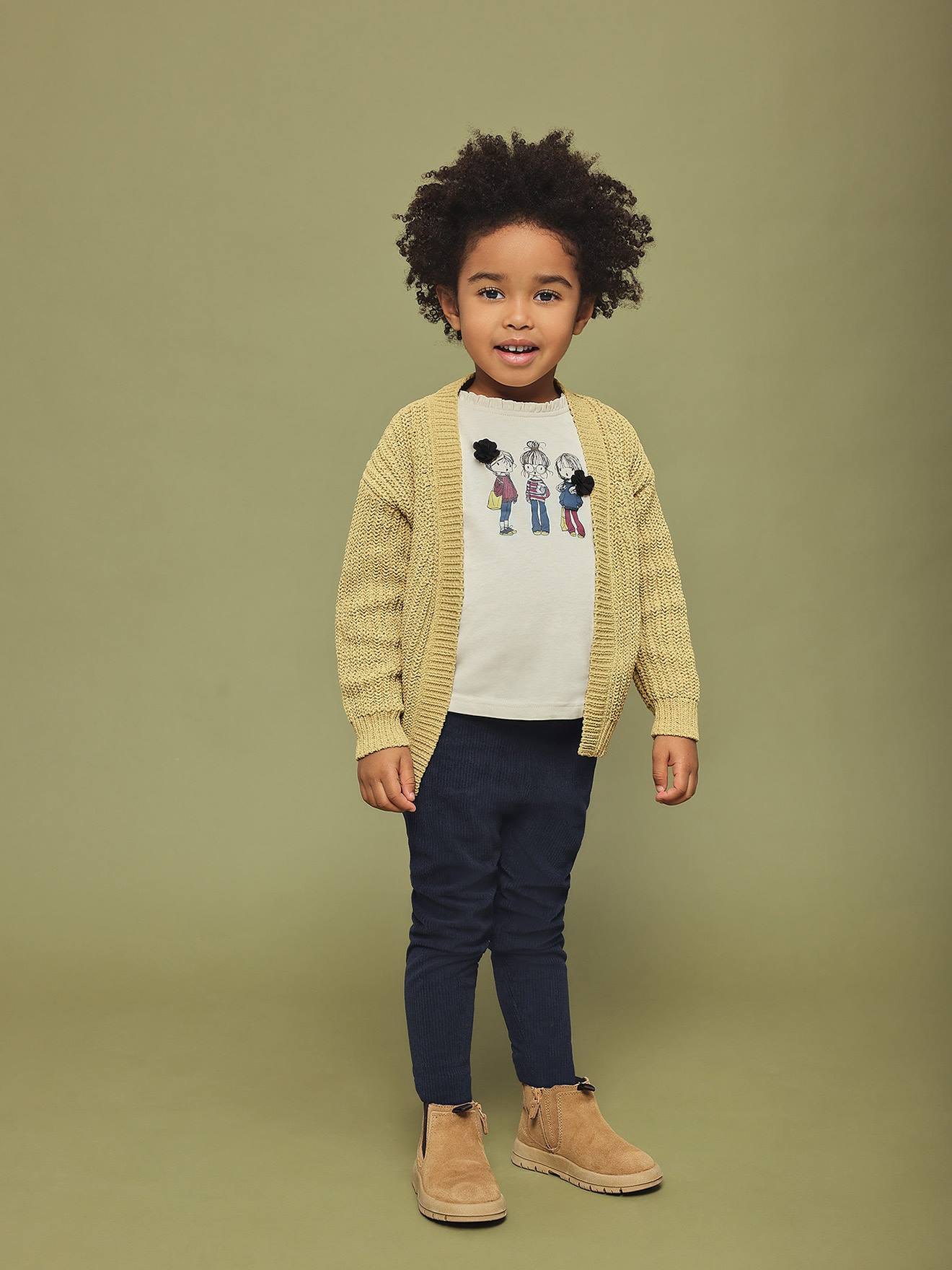 Thumbnail - Mädchen Shirt mit kleinem Rüschenkragen BLUE SEVEN