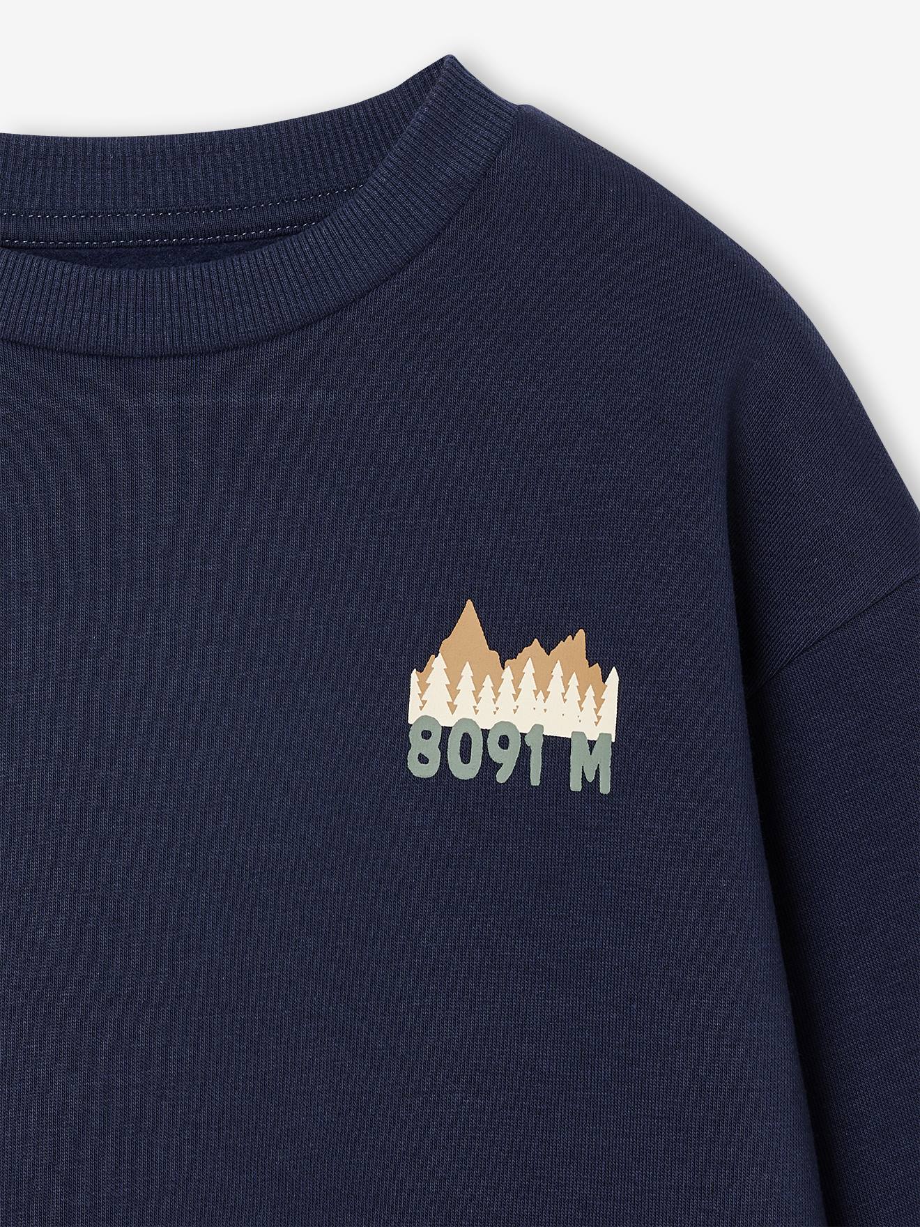 Thumbnail - 2er-Pack Jungen Sweatshirts mit Print vorn pekannuss