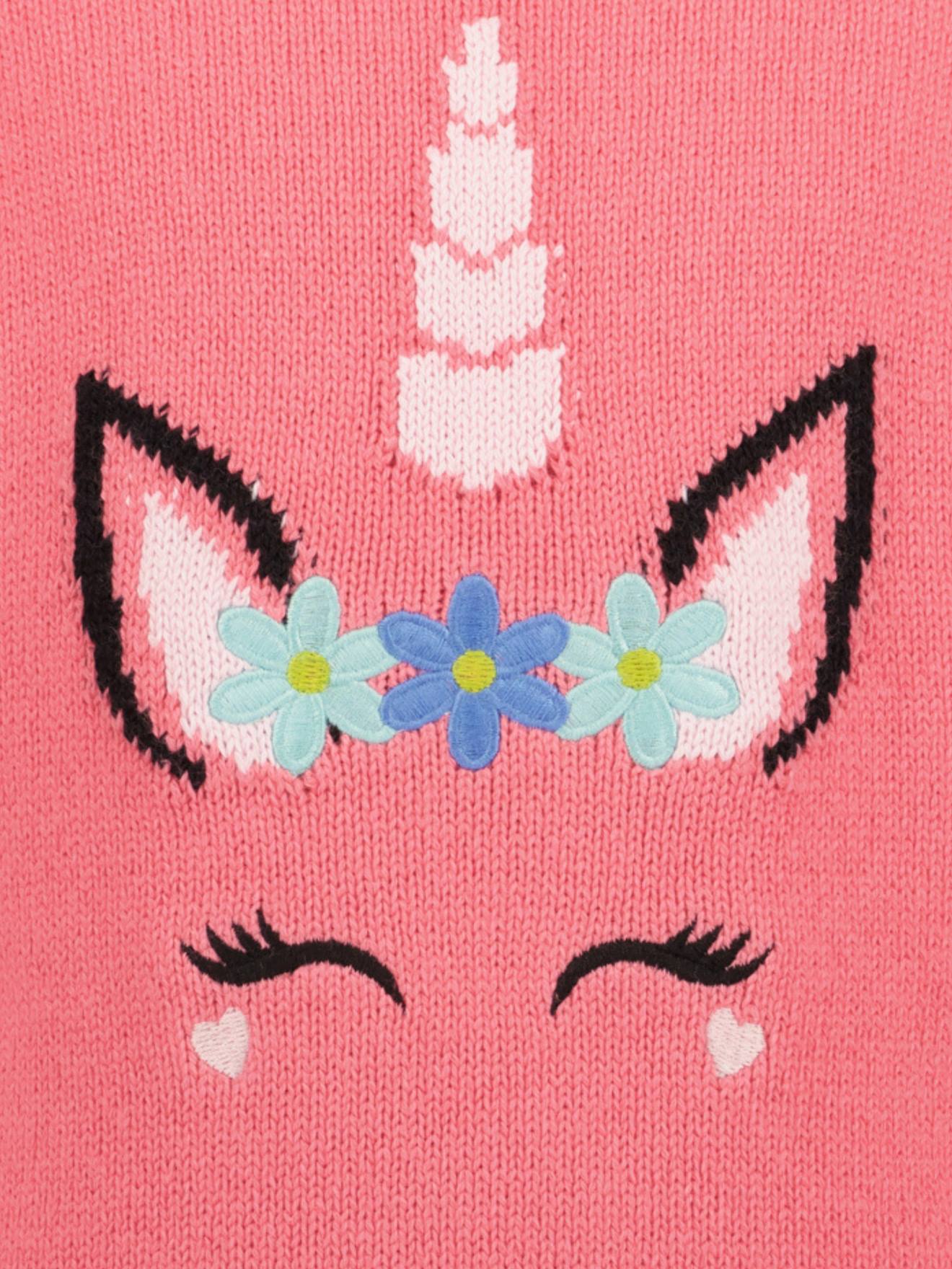 Thumbnail - Mädchen Strickpullover mit Einhornmotiv BLUE SEVEN