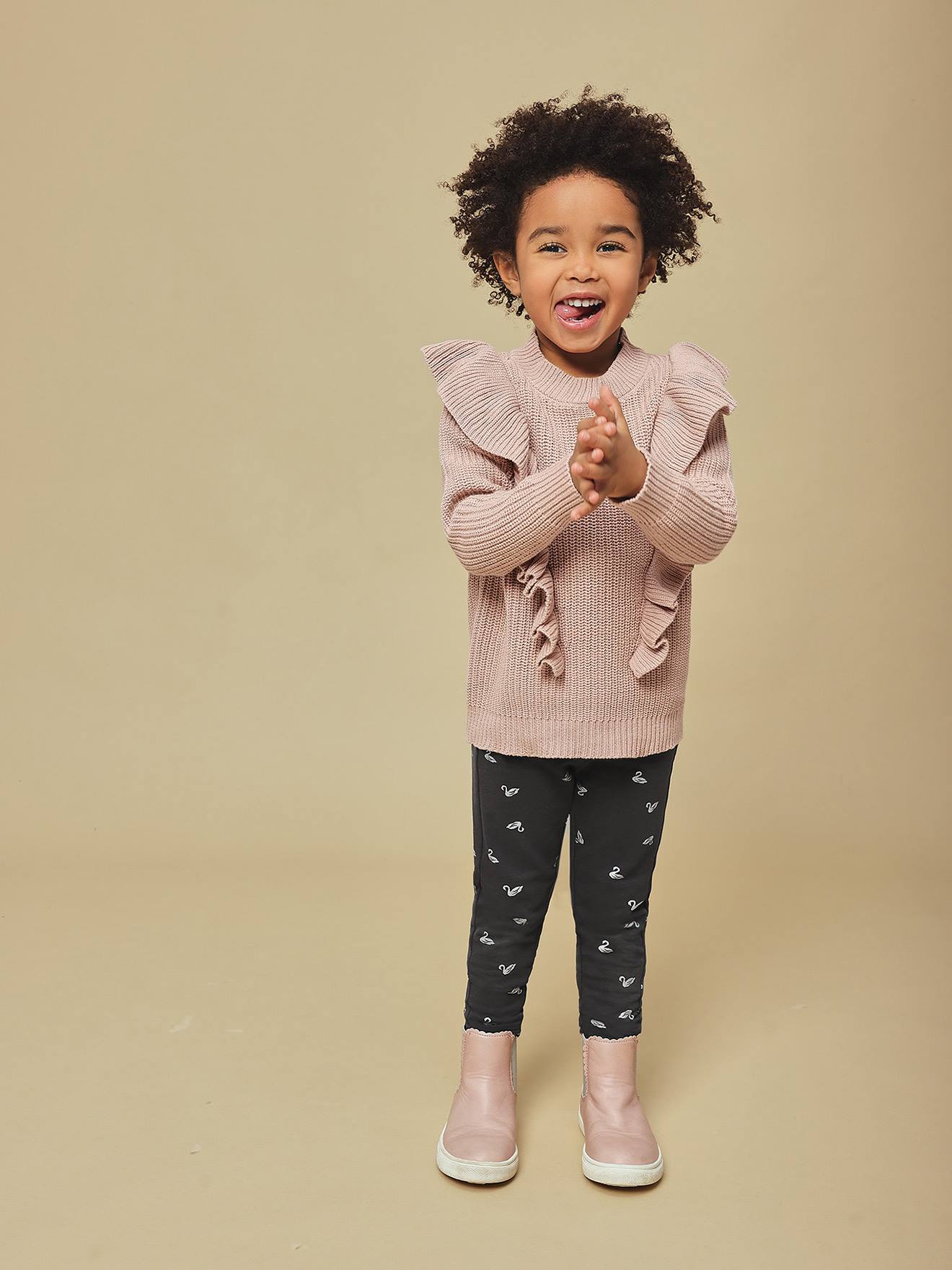 Thumbnail - Mädchen Leggings mit Schwänen BLUE SEVEN