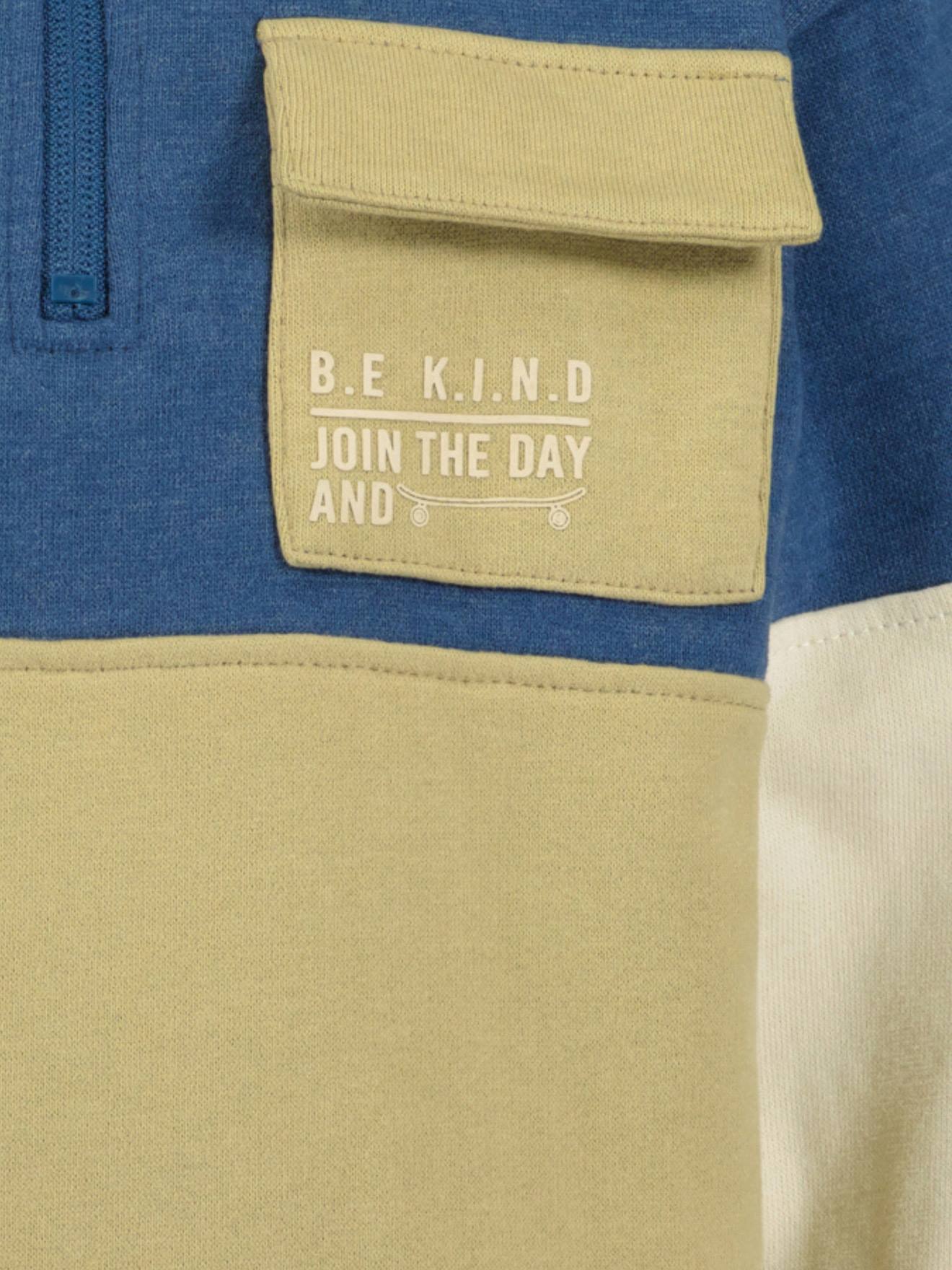 Thumbnail - Jungen Skater-Sweatshirt mit Stehkragen BLUE SEVEN