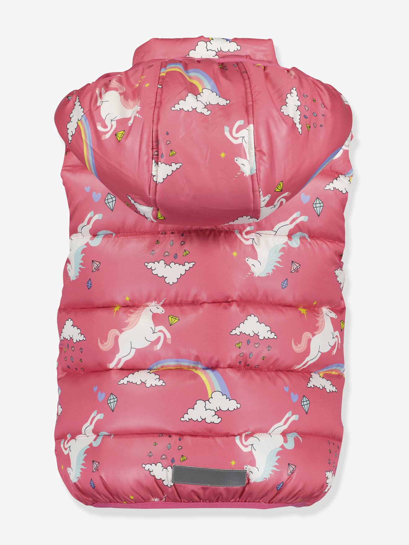 Thumbnail - Mädchen Einhorn-Steppweste mit Kapuze BLUE SEVEN