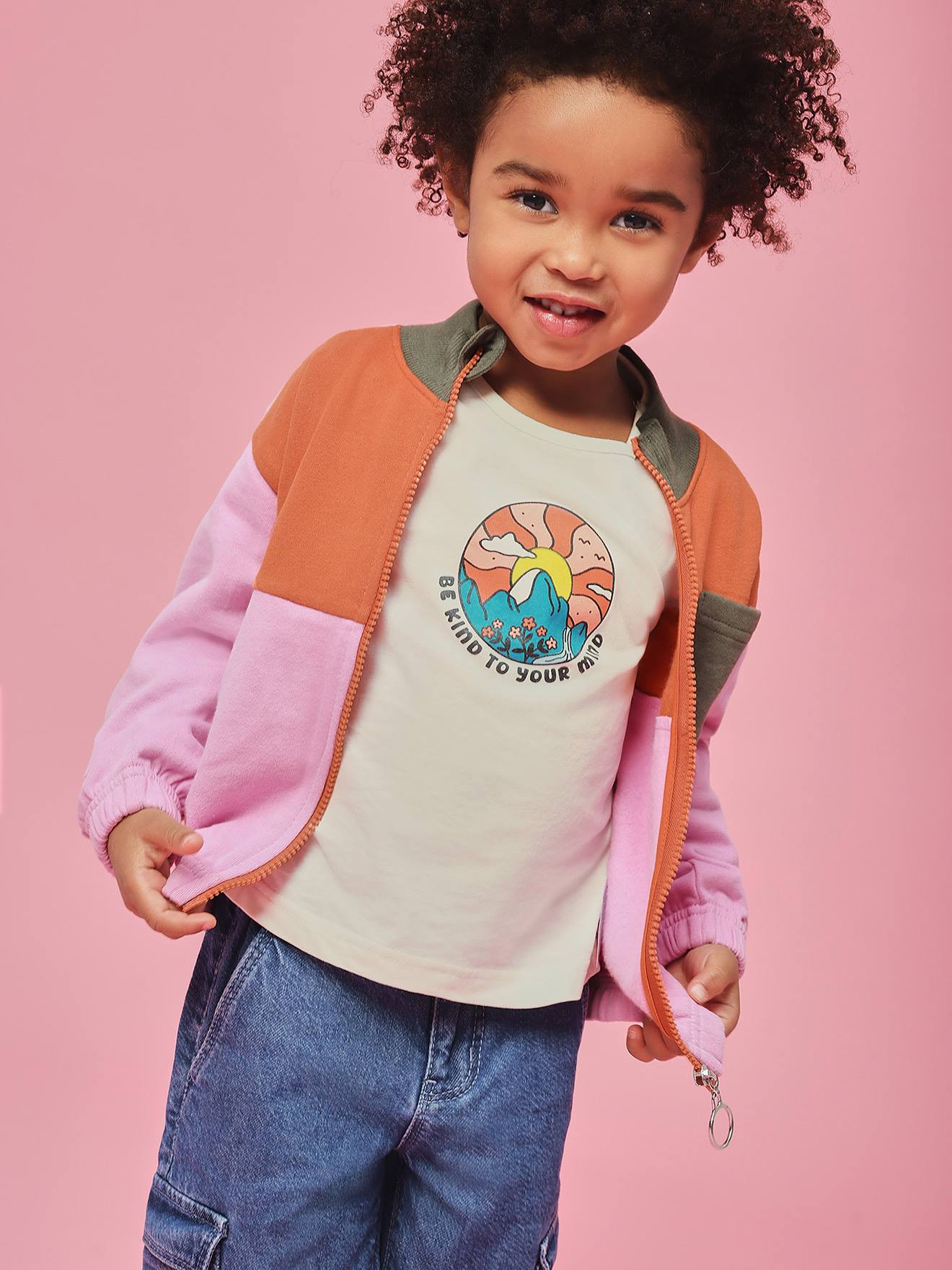 Thumbnail - Mädchen Shirt mit großem Aufdruck BLUE SEVEN