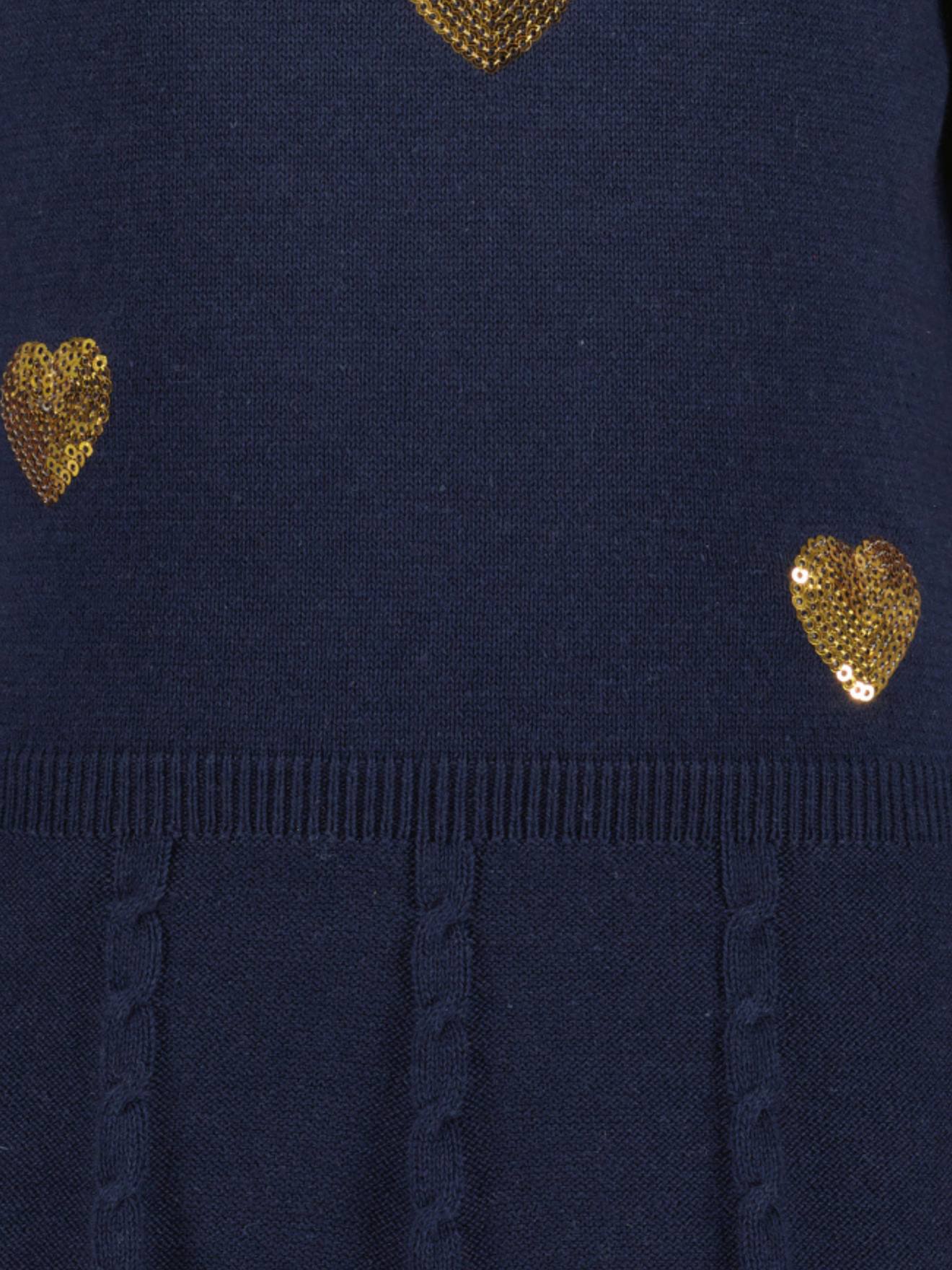 Thumbnail - Mädchen Strickkleid mit Pailletten BLUE SEVEN