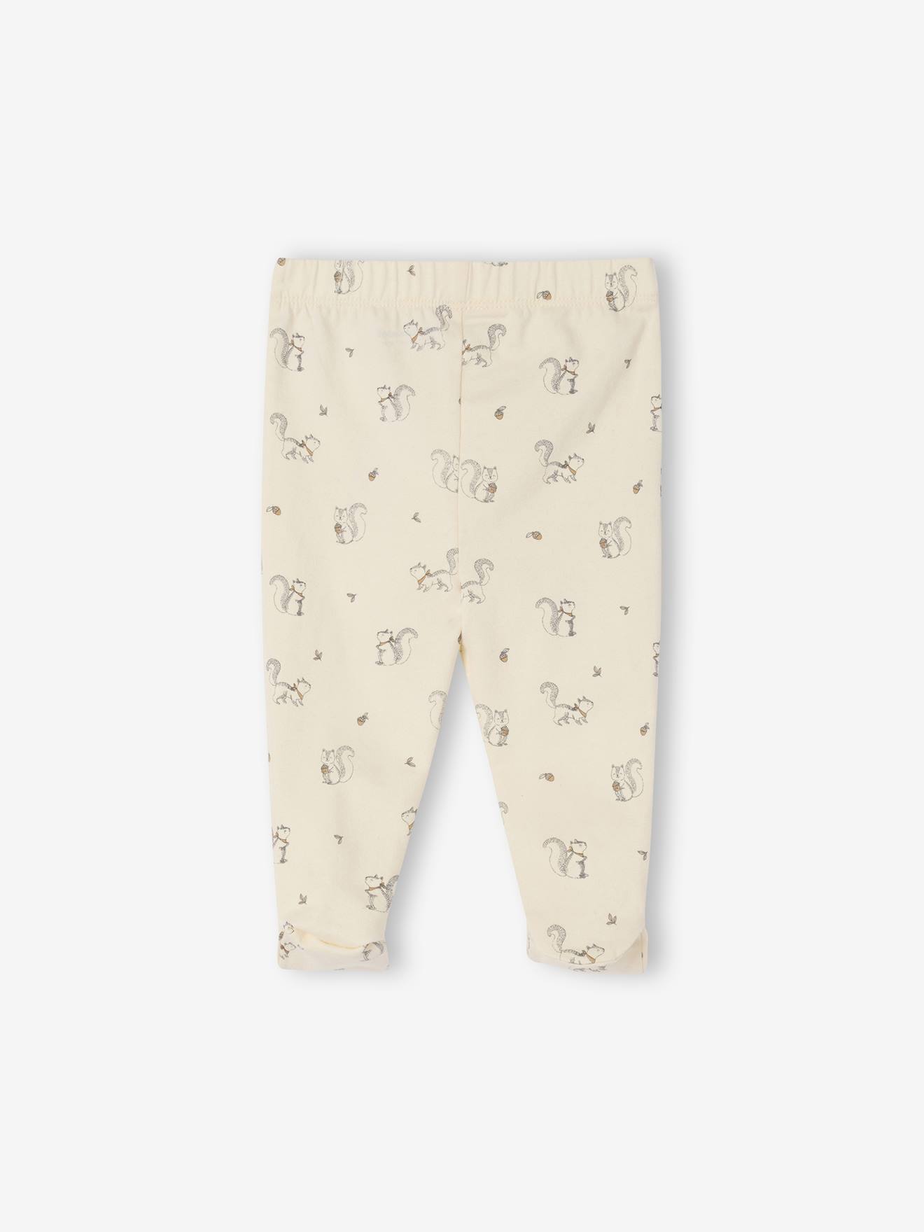 Thumbnail - Bio-Kollektion: 2er-Pack Baby Jersey-Hosen mit Fuß