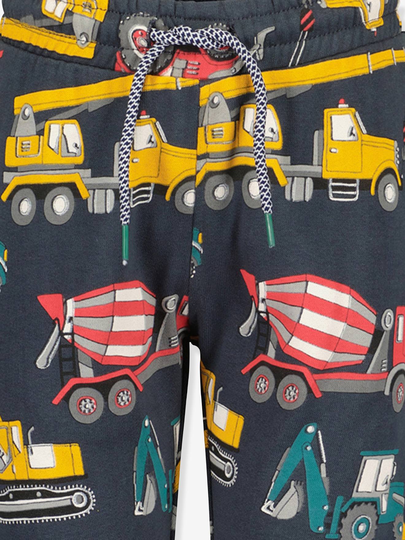 Thumbnail - Jungen Joggpants mit Baustellenfahrzeugen BLUE SEVEN