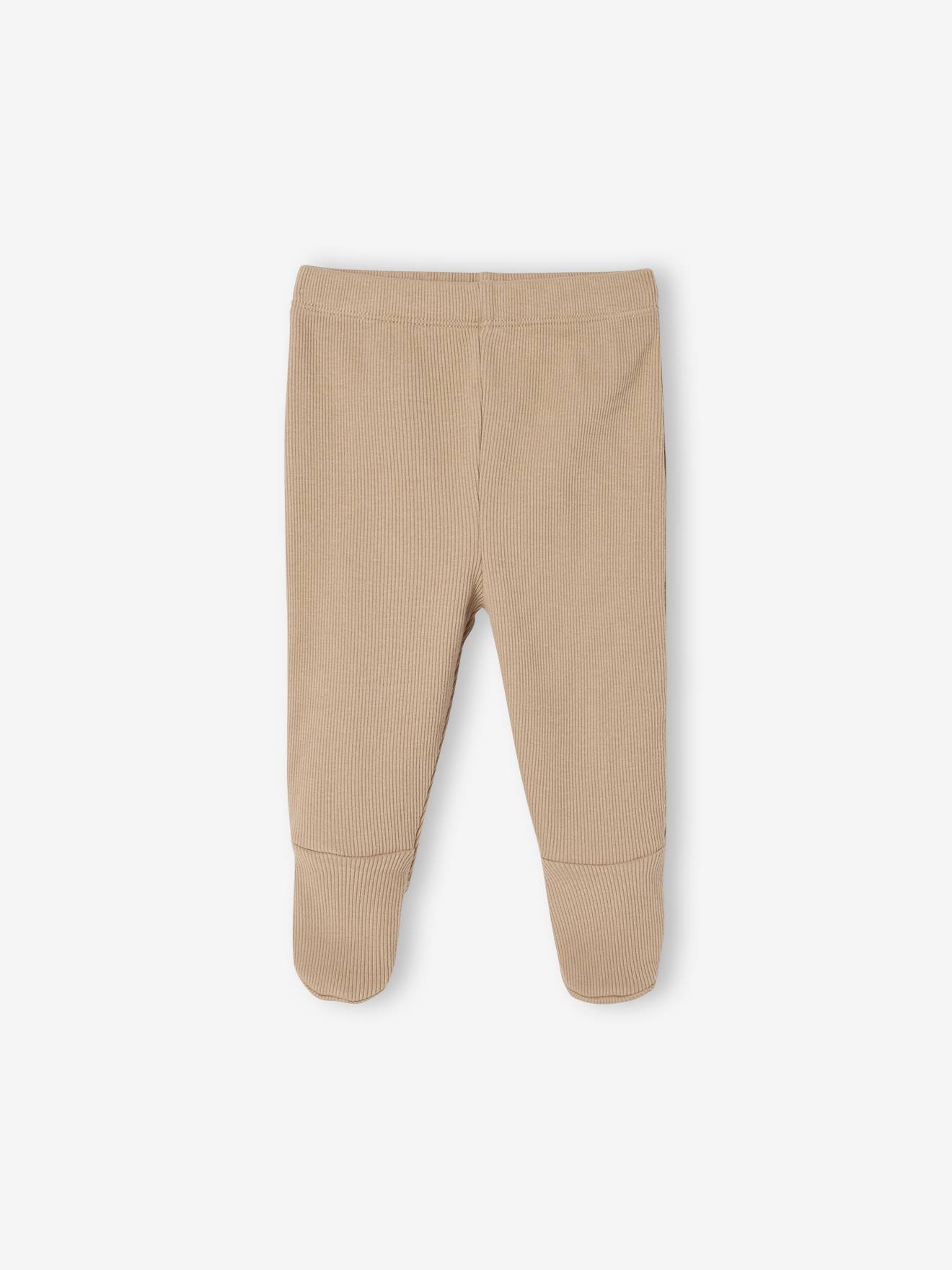 Thumbnail - Bio-Kollektion: 2er-Pack Baby Jersey-Hosen mit Fuß