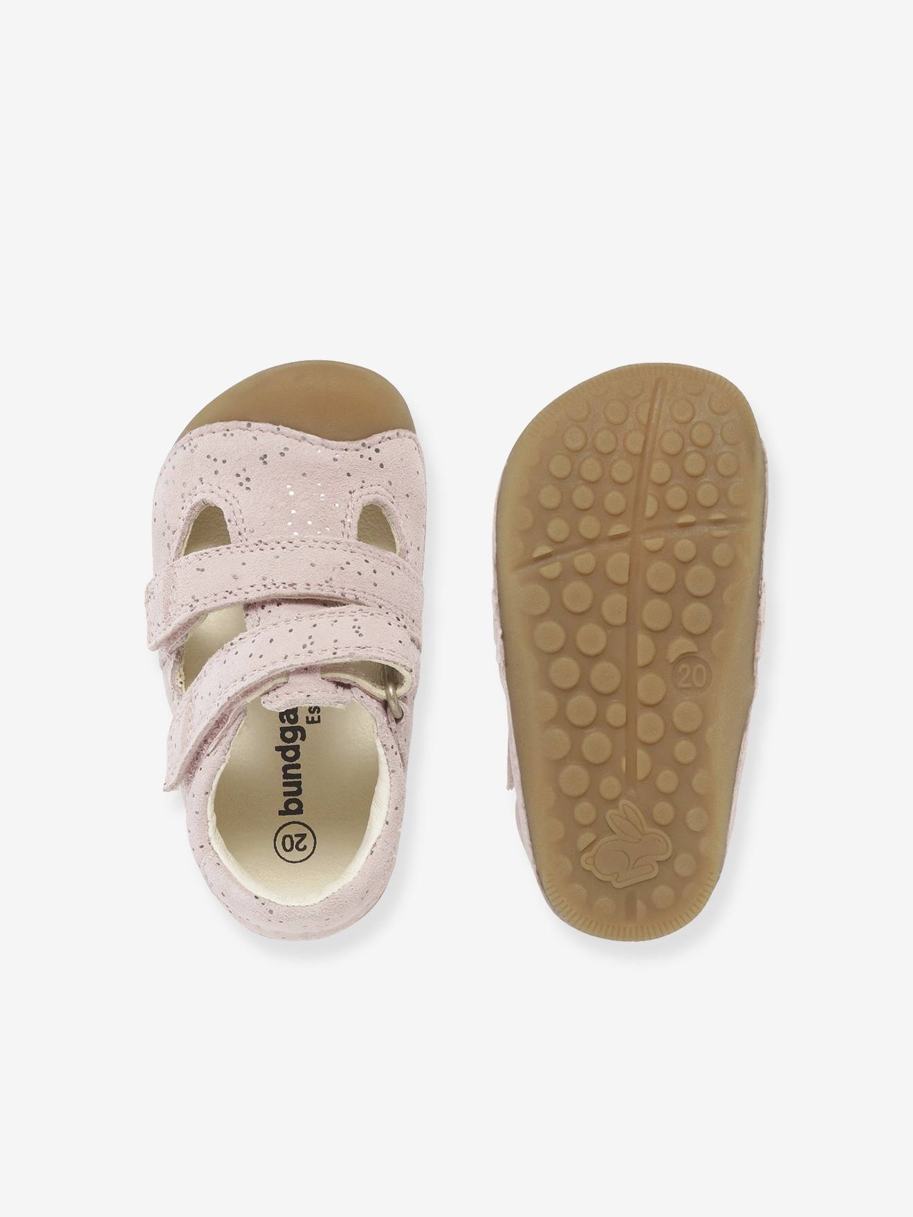 Thumbnail - Baby Barfuß-Lauflernsandalen PETIT SUMMER Bundgaard hell