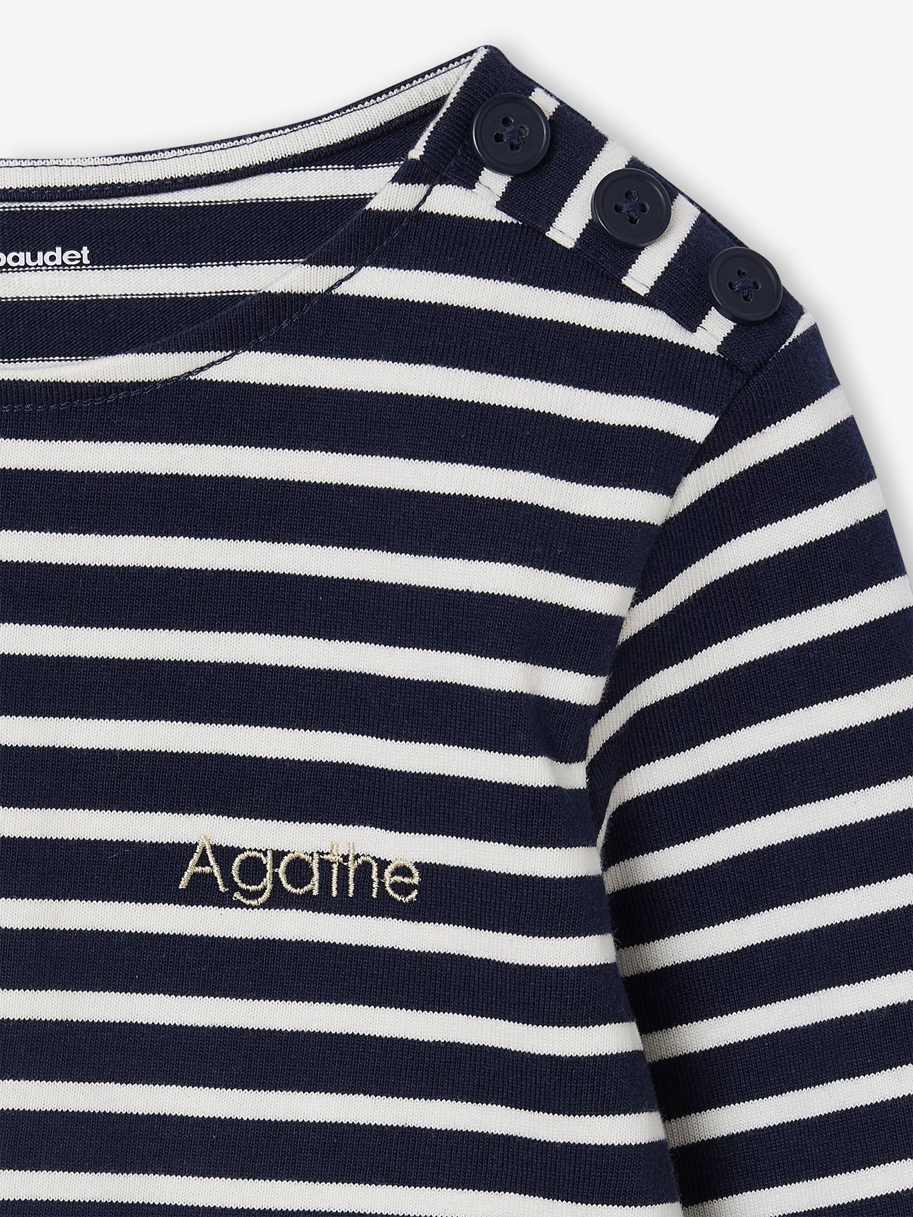 Thumbnail - Mädchen Ringelshirt mit Recycling-Baumwolle