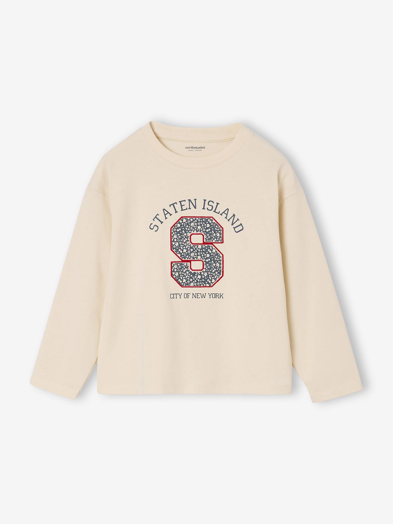 Langarmshirt mit Buchstaben-Applikation Mädchen