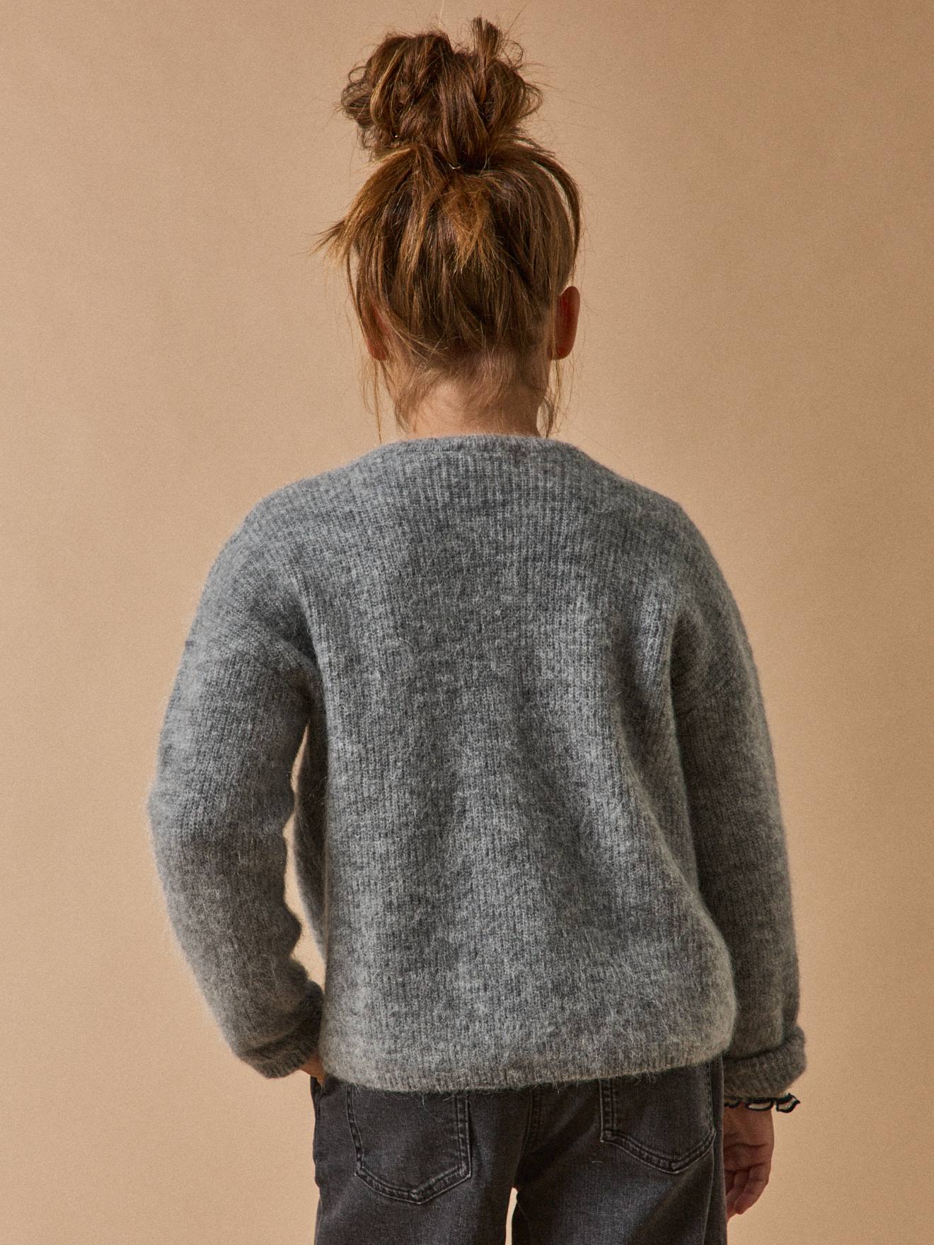 Thumbnail - Strickjacke Mädchen mit Wolle und Mohair CYRILLUS