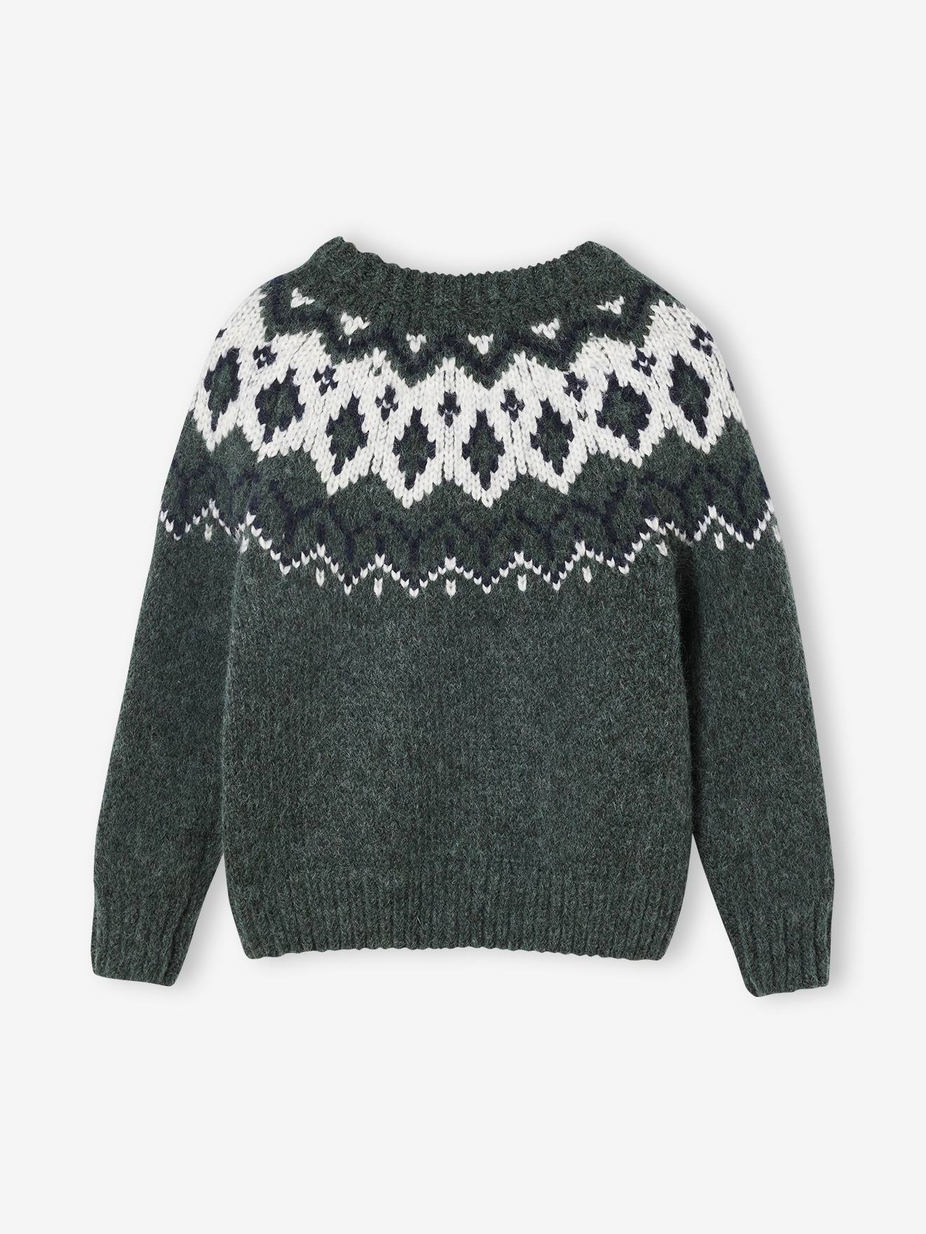 Thumbnail - Jungen Jacquard-Pullover