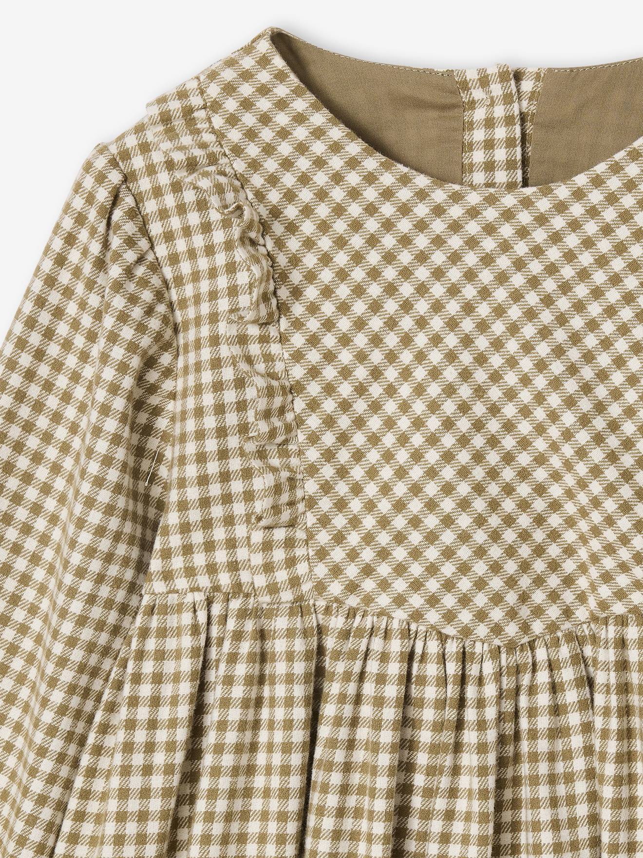 Thumbnail - Mädchen Volantkleid mit Vichykaro