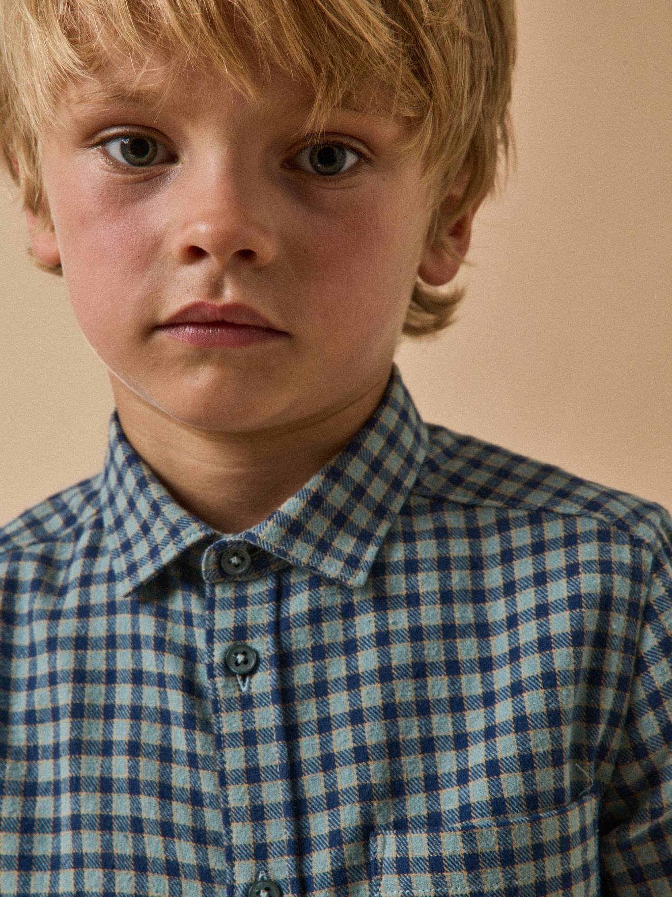 Thumbnail - Flanellhemd mit Karomuster Jungen CYRILLUS