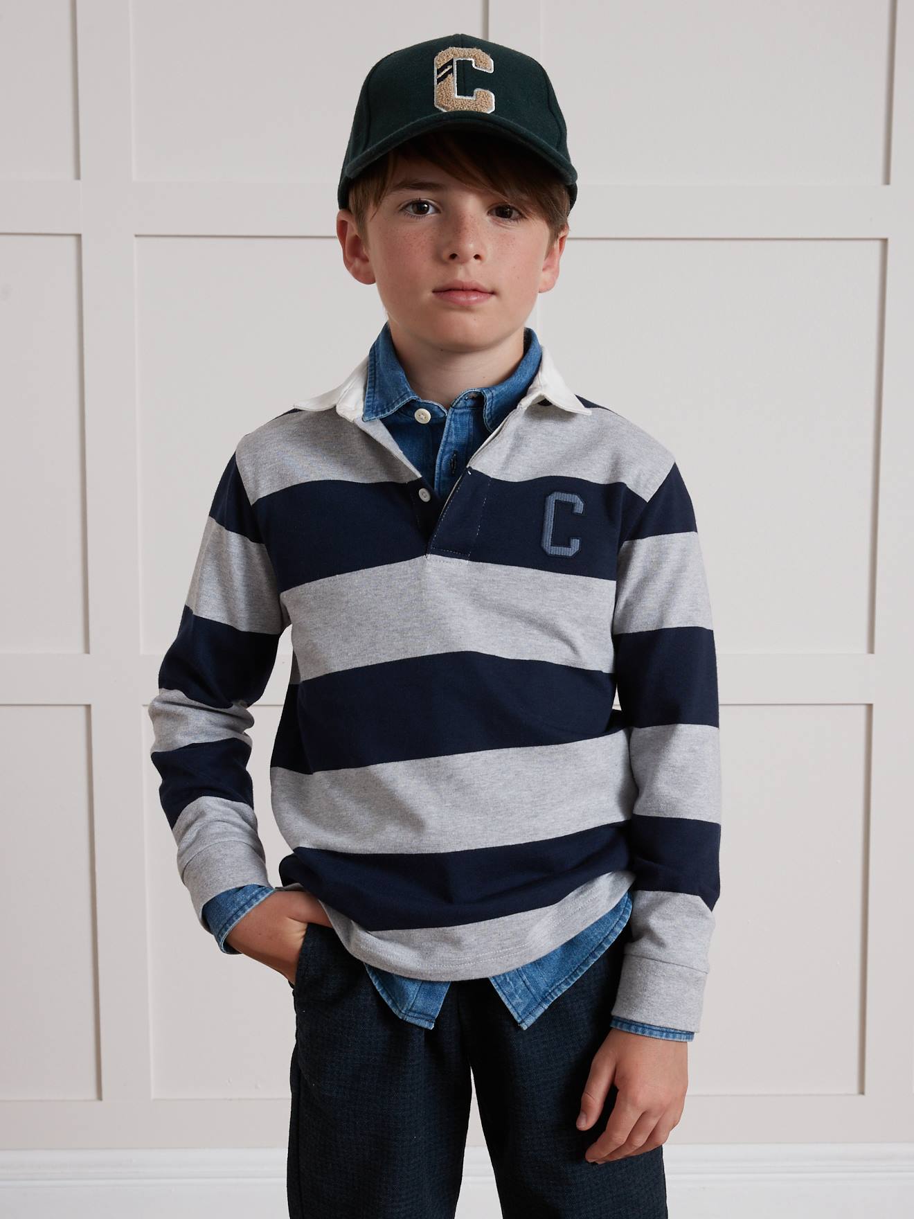 Thumbnail - Rugby-Poloshirt aus Bio-Baumwolle