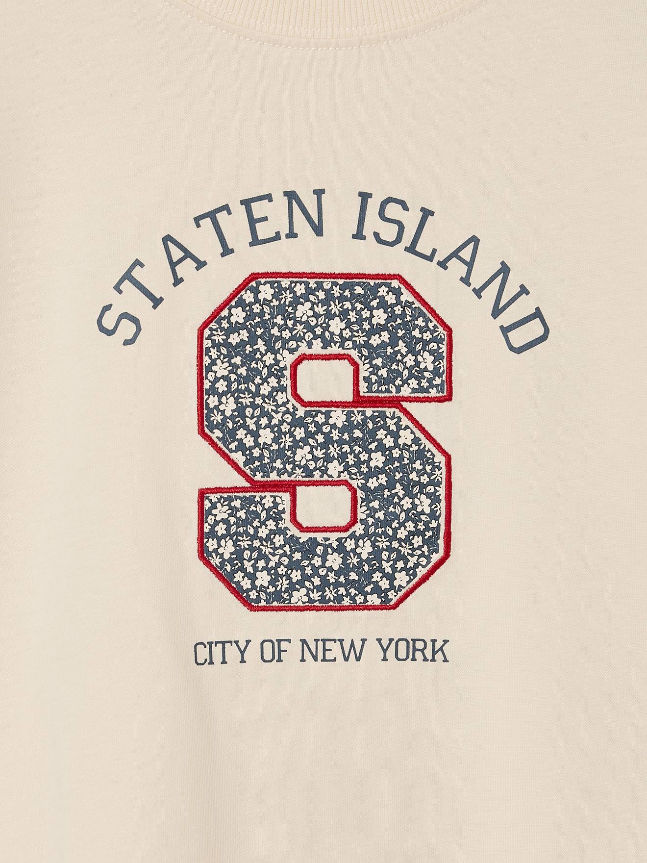 Thumbnail - Shirt mit Buchstaben-Applikation Mädchen