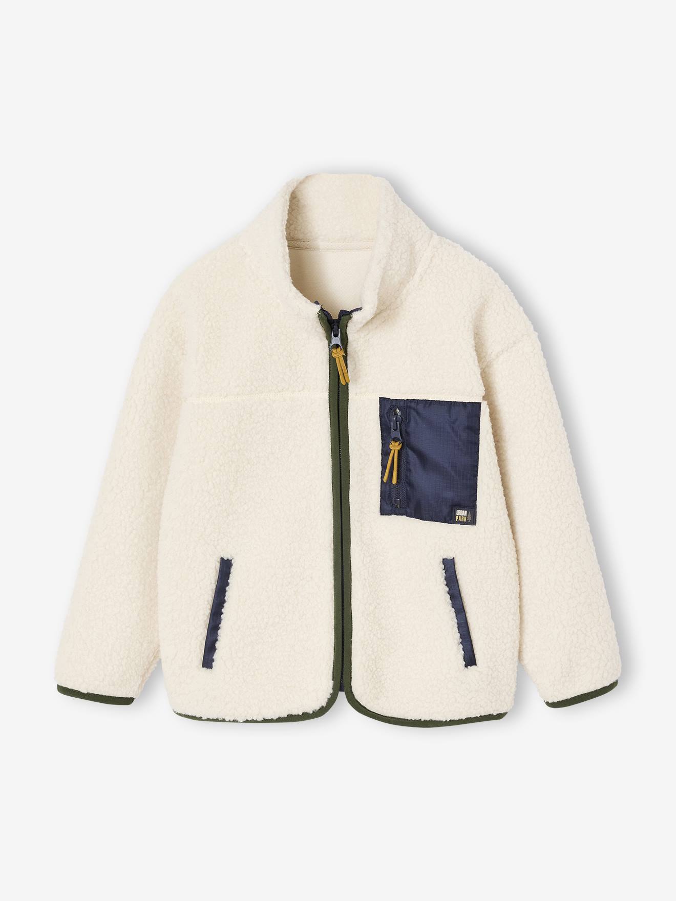 Thumbnail - Jungen Teddyfleecejacke mit Reißverschlusstasche