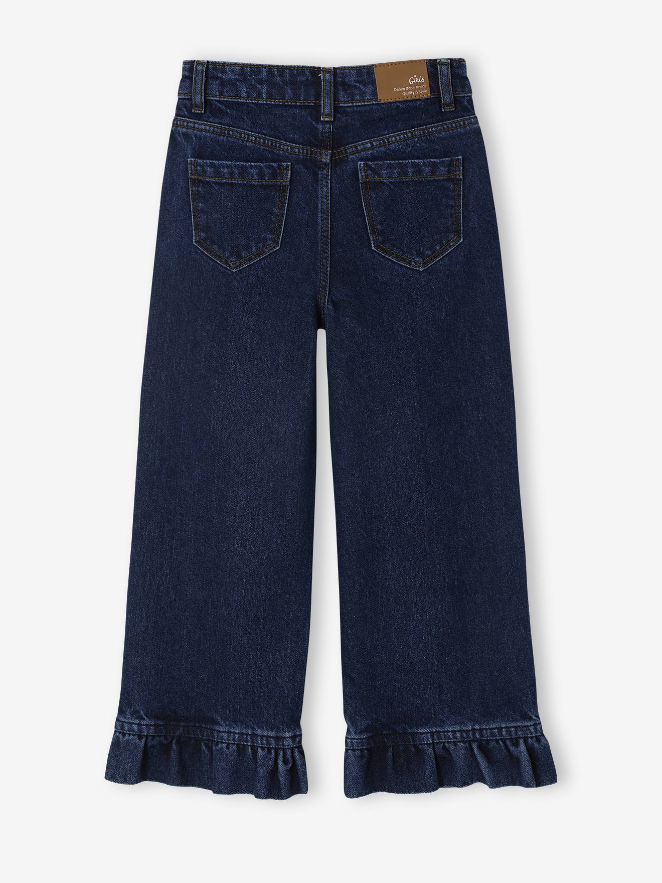 Thumbnail - Weite Jeans mit Rüschen