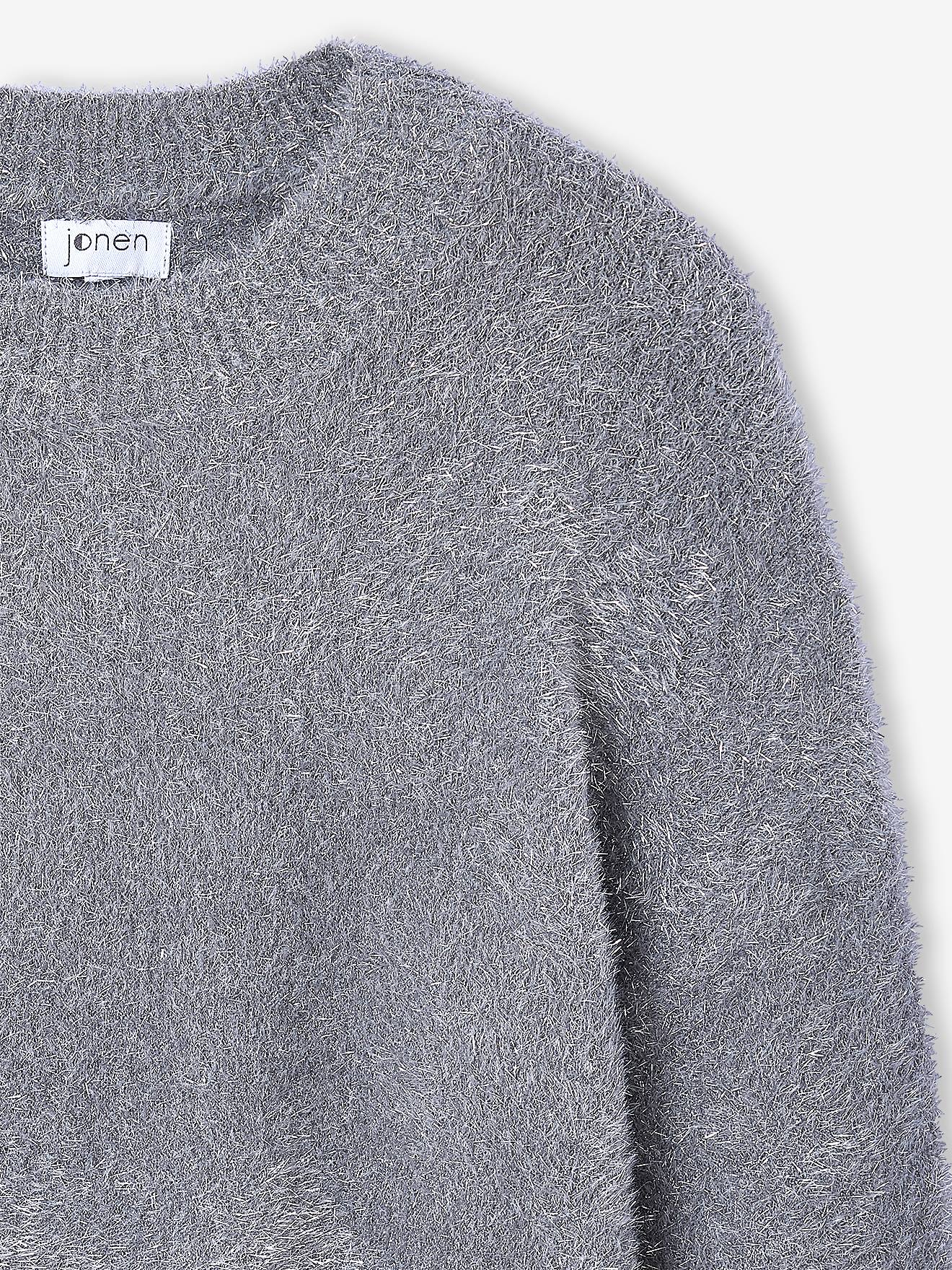 Thumbnail - Flauschiger Weihnachts-Pullover Glitzereffekt JONEN