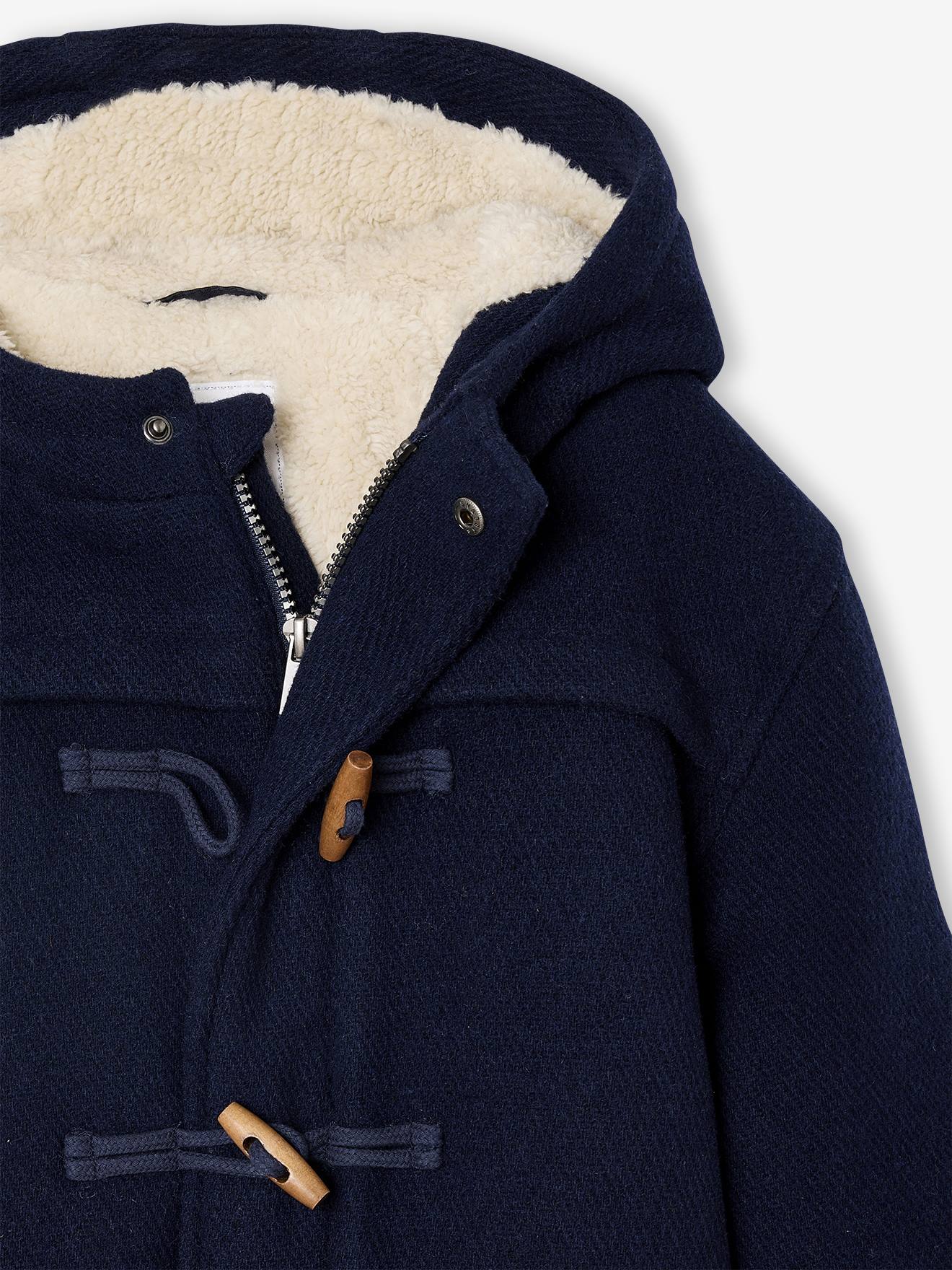 Thumbnail - Jungen Dufflecoat mit Teddyfleece und Recycling-Wattierung