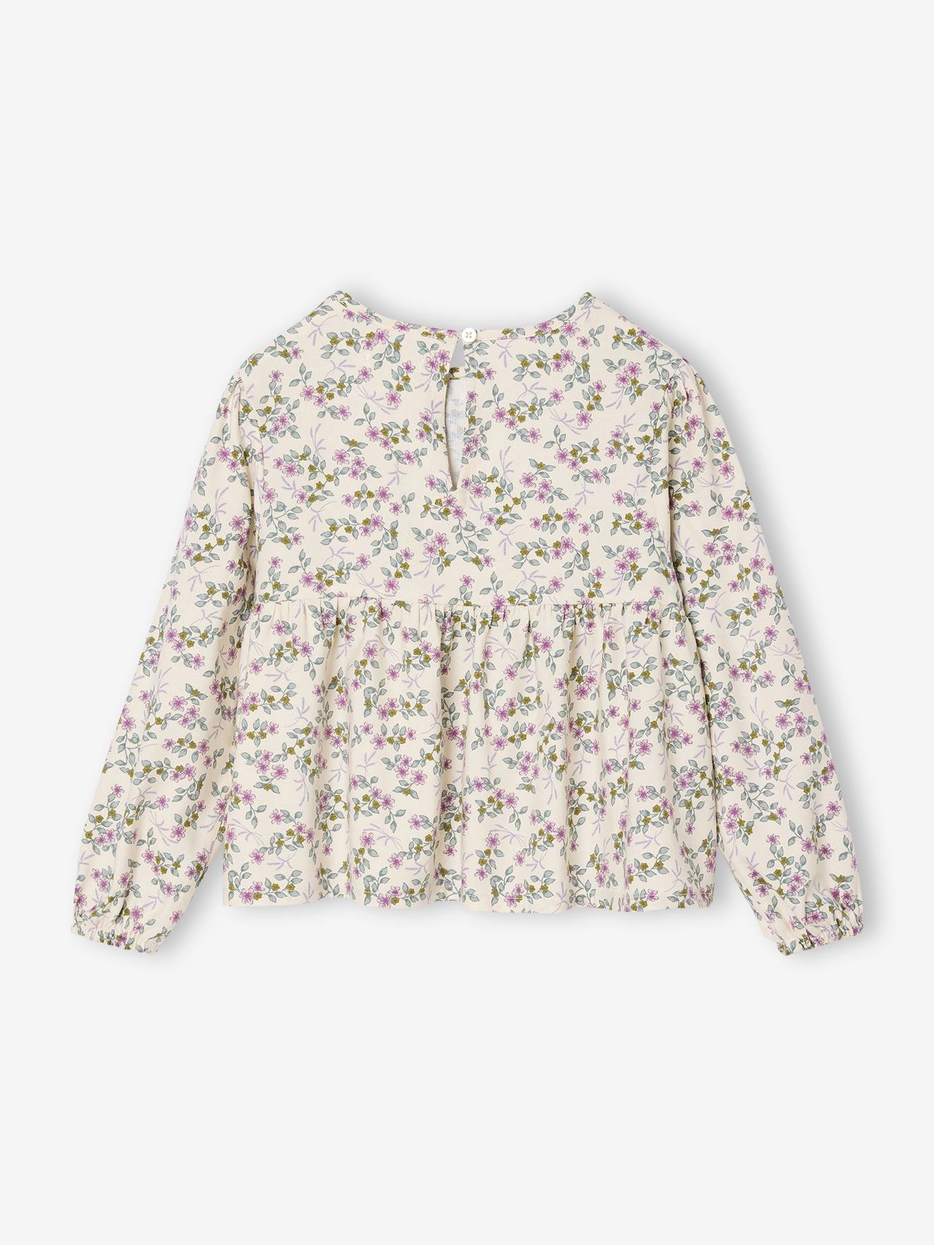 Thumbnail - Mädchen Bluse mit Blumenmuster