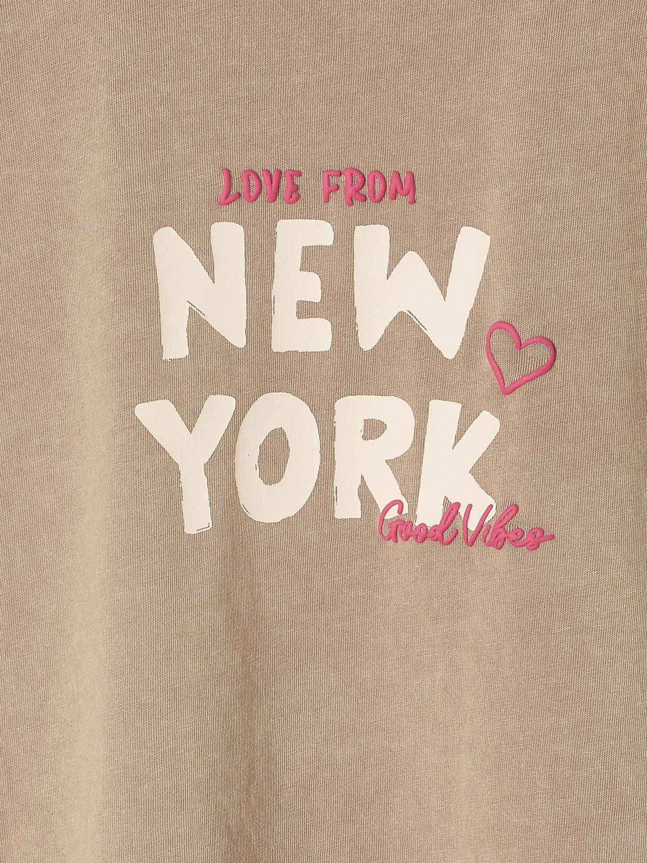 Thumbnail - Shirt mit New-York-Motiv und fluoreszierenden Details
