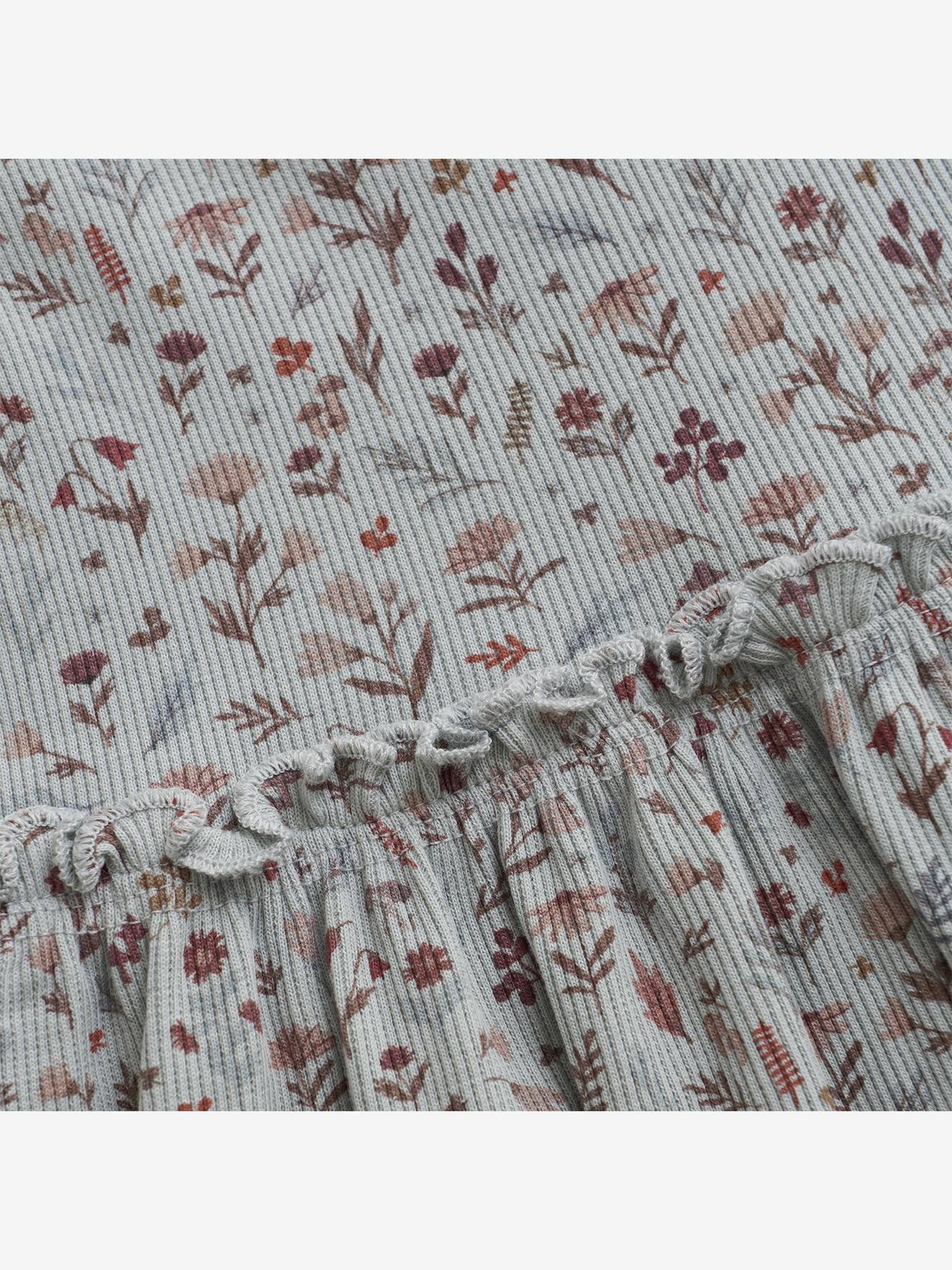 Thumbnail - Kleid aus Rippenjersey mit Puffärmeln Mädchen MINYMO