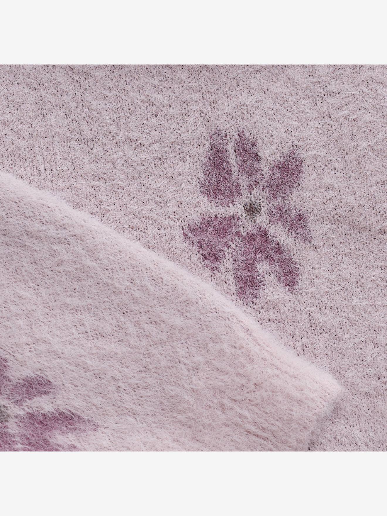 Thumbnail - Strickpullover Blumenprint Mädchen MINYMO pudrig