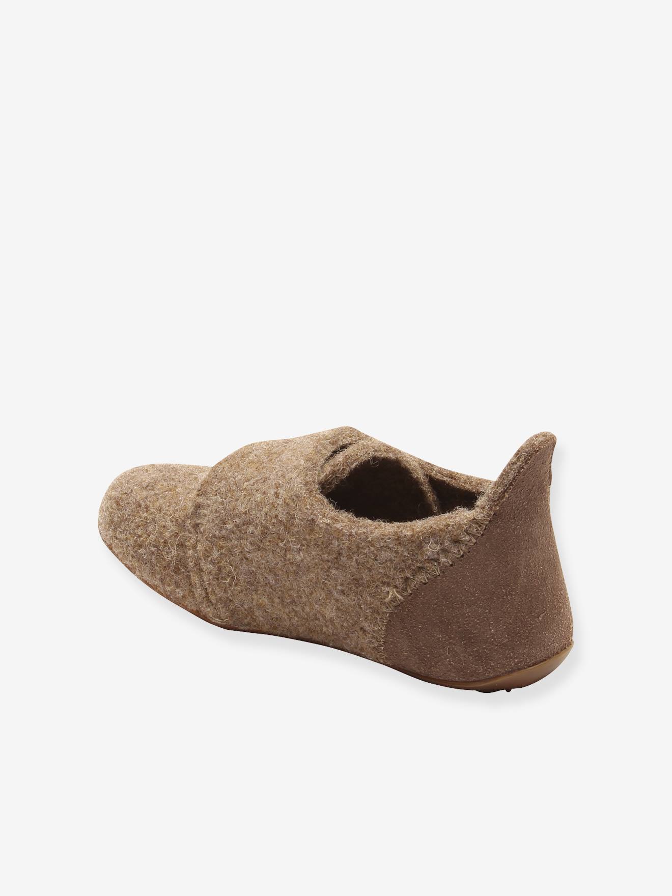 Thumbnail - Kinder Woll-Hausschuhe CASUAL WOOL bisgaard camel