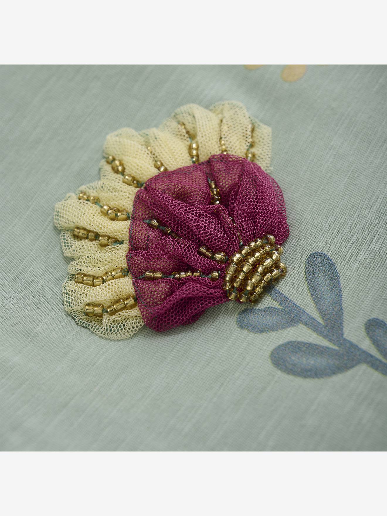 Thumbnail - Shirt mit Blumenmotiv Mädchen MINYMO salbei