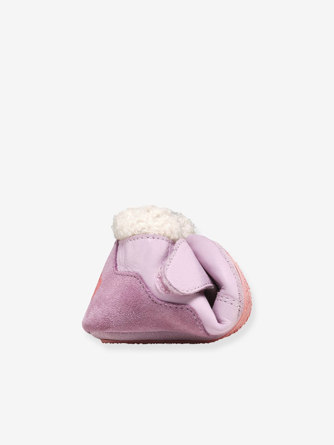 Thumbnail - Krabbelschuh aus Leder Baby GROWY Affenzahn lila