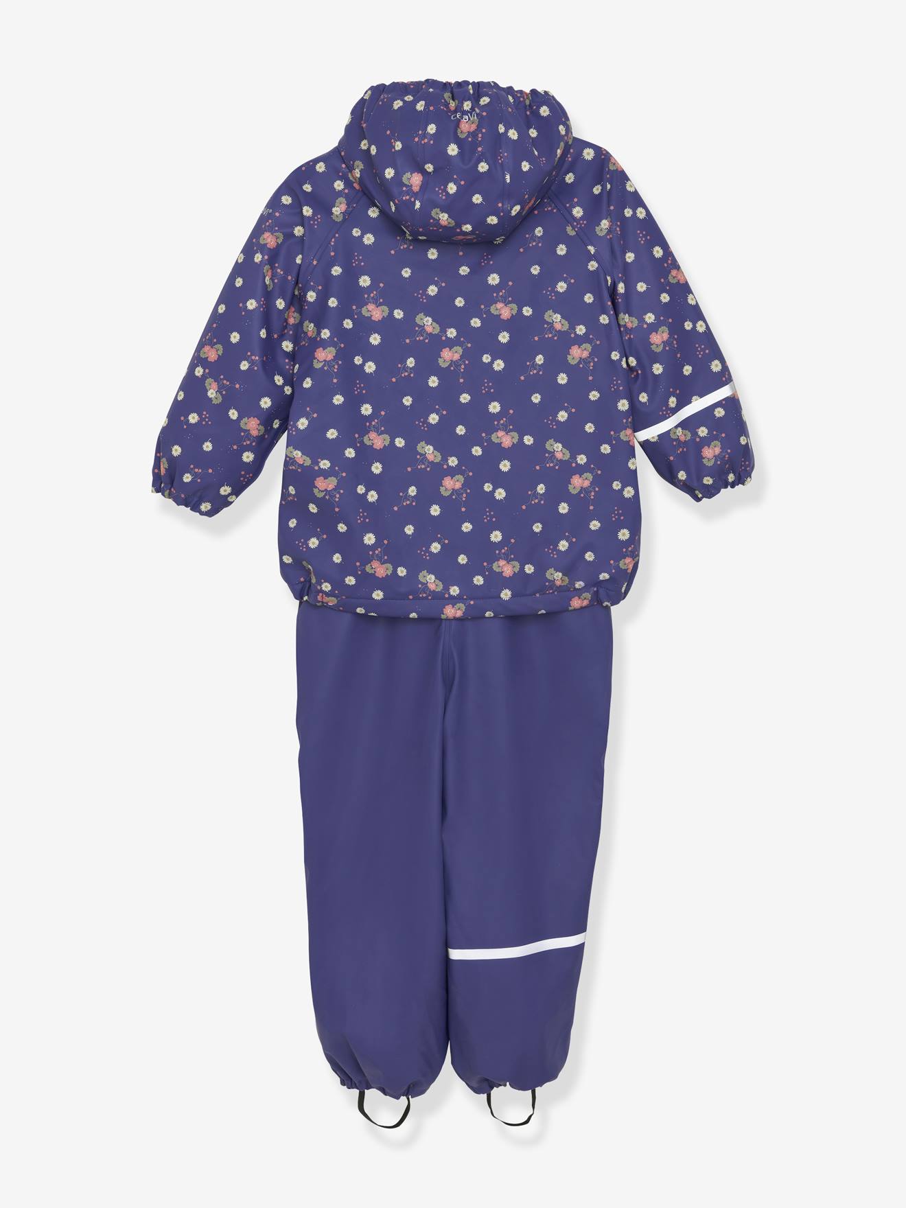 Thumbnail - Set aus Regenjacke & Matschhose mit Fleece Mädchen CeLaVi