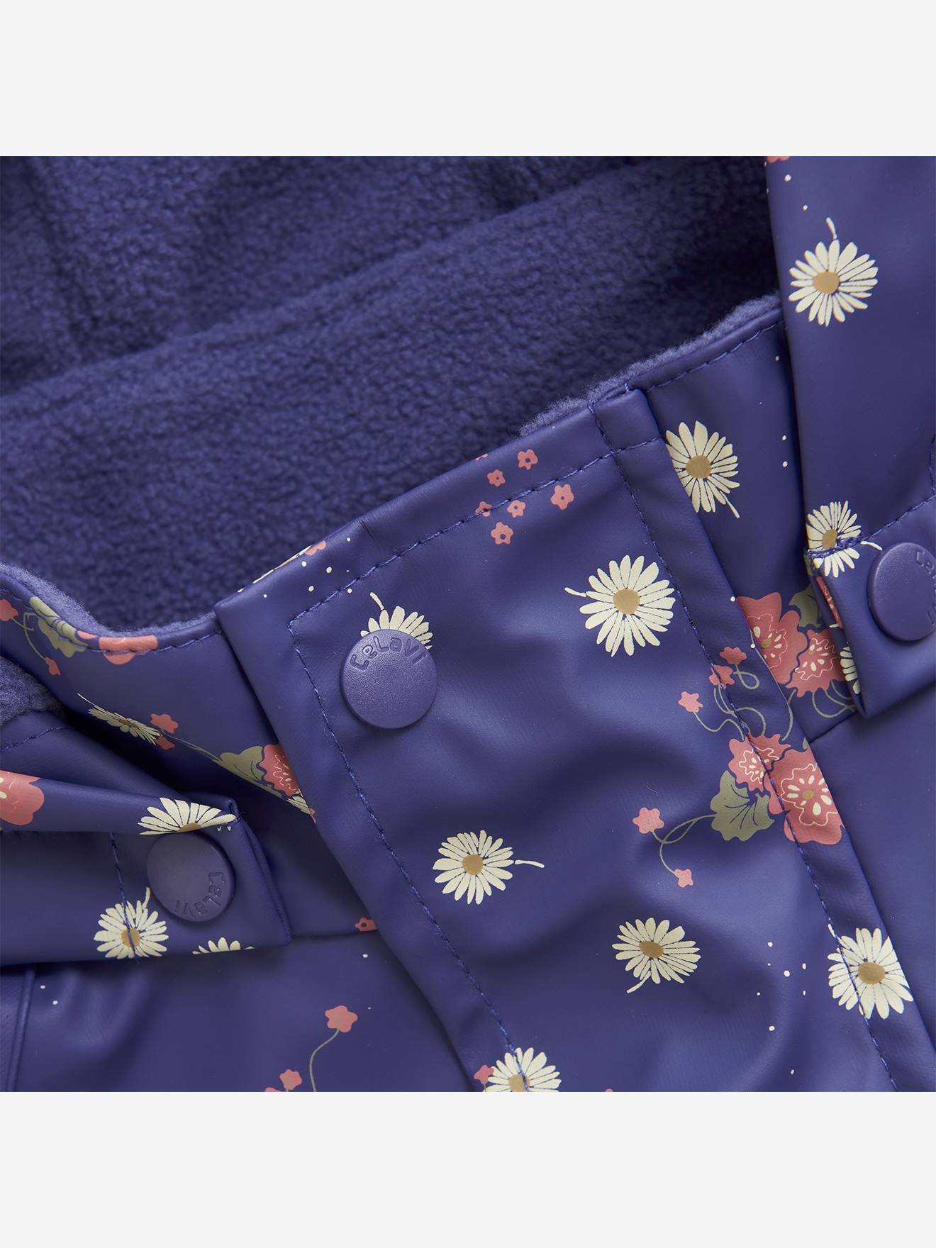 Thumbnail - Set aus Regenjacke & Matschhose mit Fleece Mädchen CeLaVi