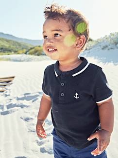 Babymode-Shirts & Rollkragenpullover-Jungen Baby Poloshirt mit Stickerei Oeko-Tex®