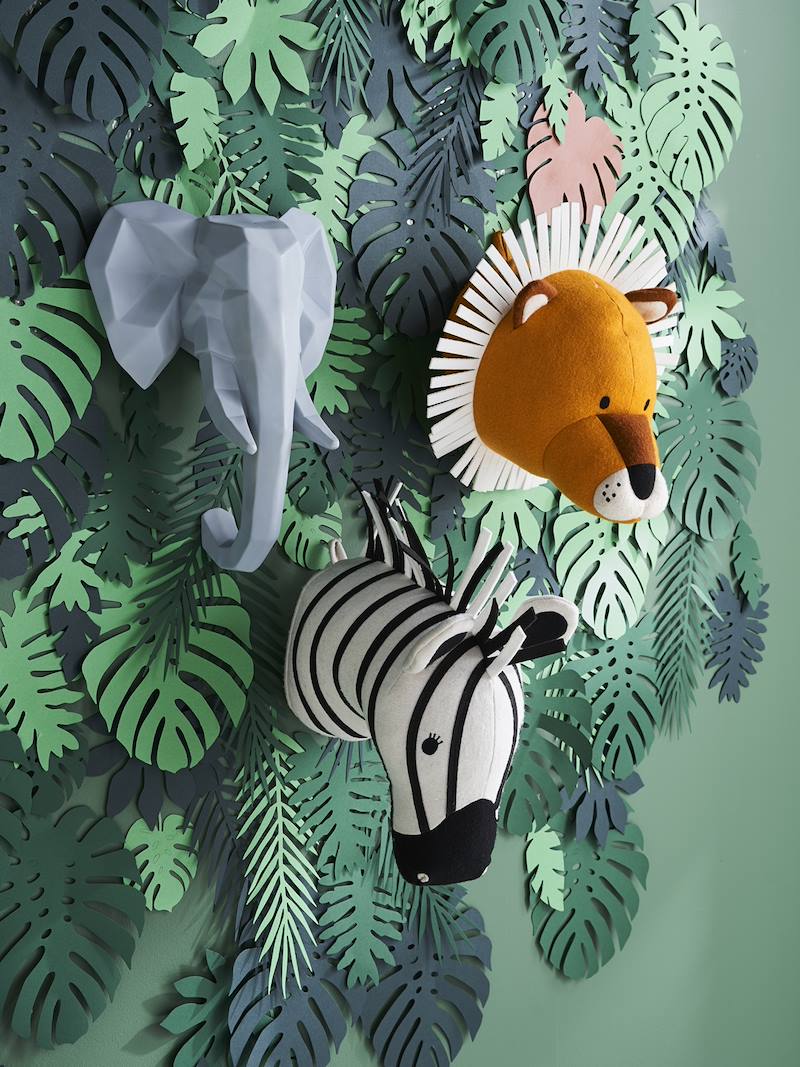 Vertbaudet Kinderzimmer Leuchtdeko, Elefantenkopf in