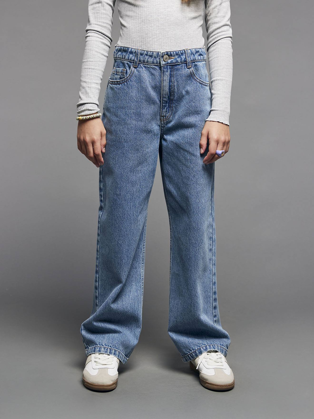 Mädchen Loose-Fit-Jeans JONEN