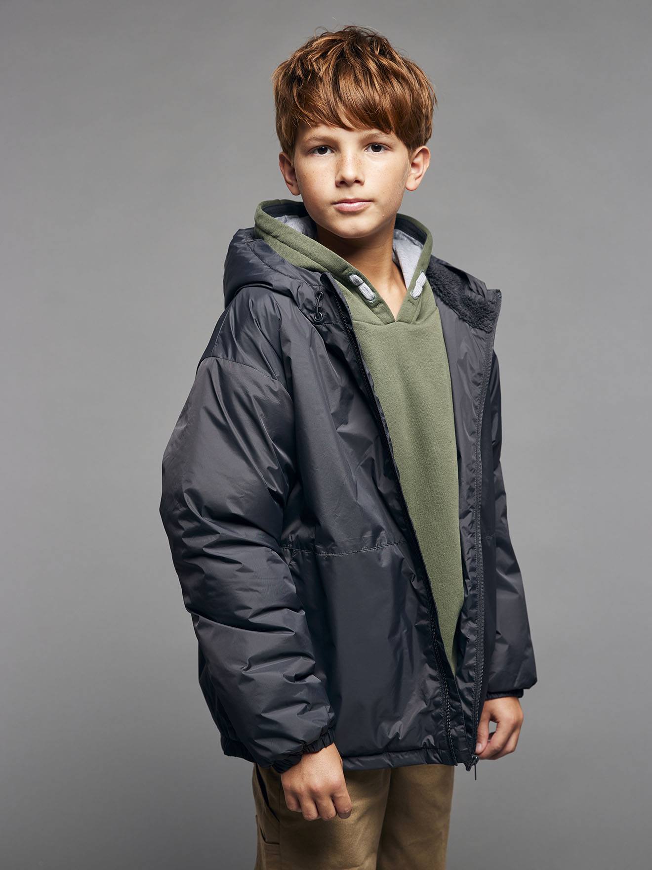 Thumbnail - Kinder Übergangsjacke mit Teddyfleece-Futter