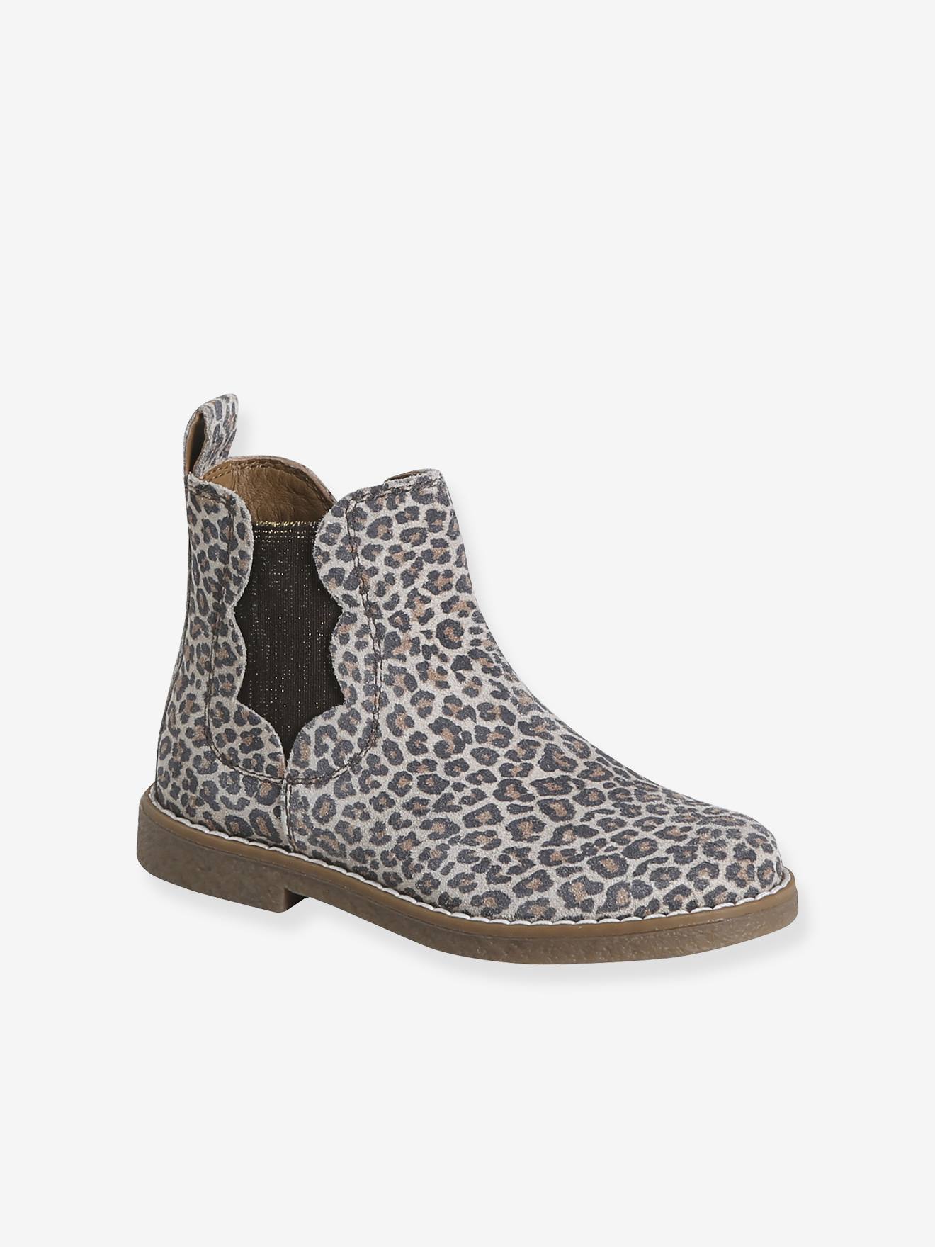 Mädchen Lederboots mit Zier-Einsatz set