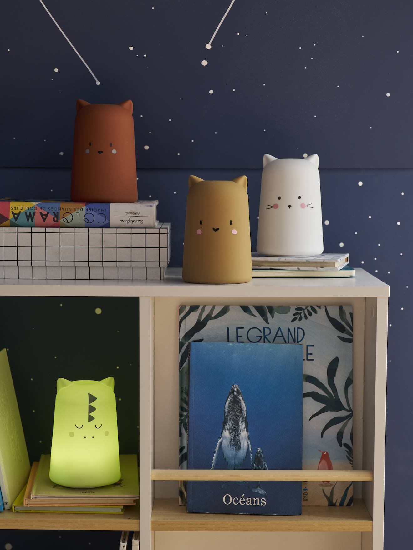 Thumbnail - Tragbare Kinderzimmer Akkuleuchte DINO salbei