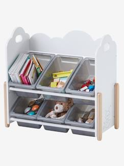 Kinderzimmer-Aufbewahrung-Spielzeugkisten & Truhen-Kinderzimmer Regal mit Boxen „Wolke“
